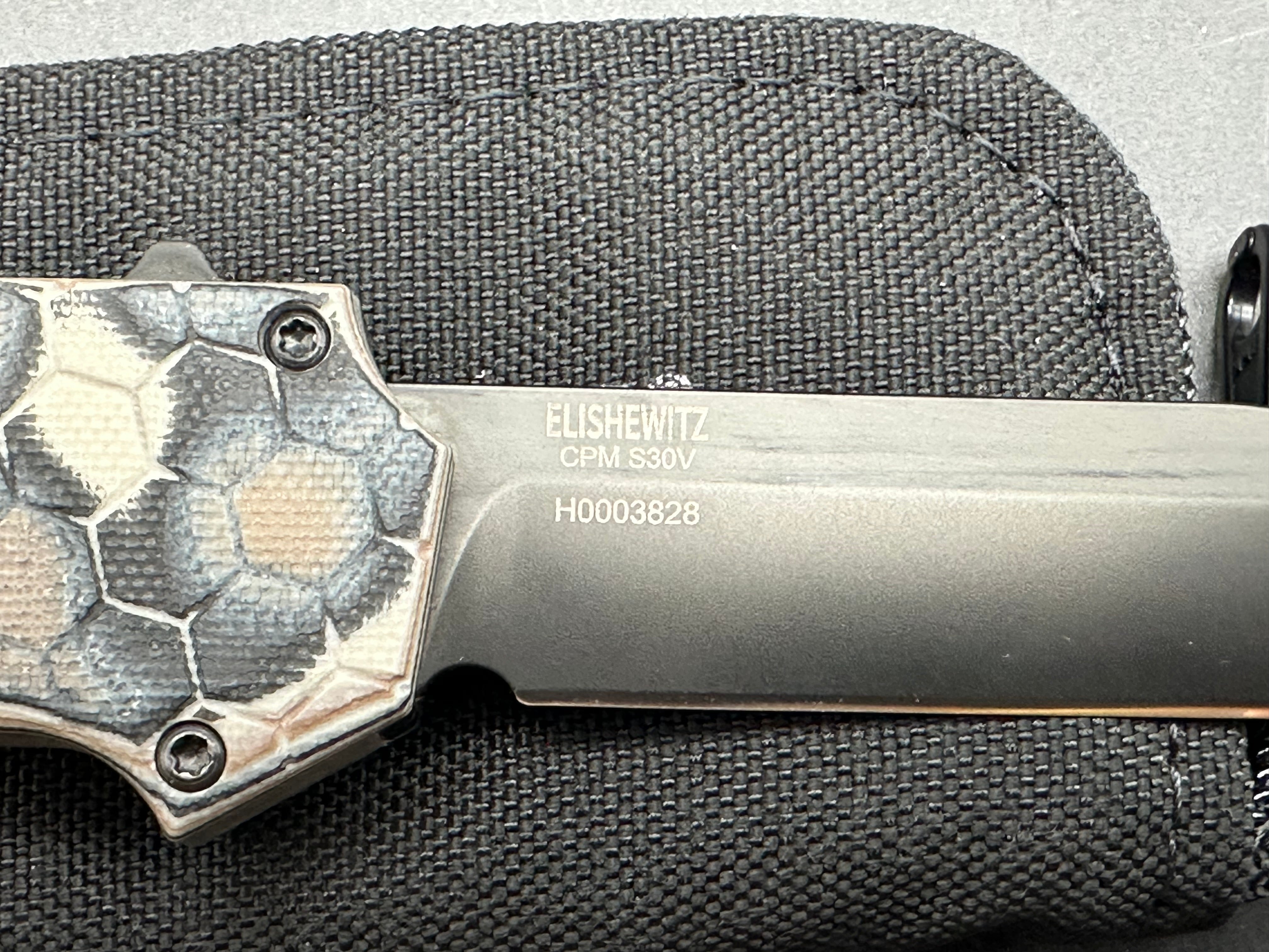 Hogue Knives Compound Tanto OTF Automatic Knife - Dark Earth G-Mascus Handle - 3.5