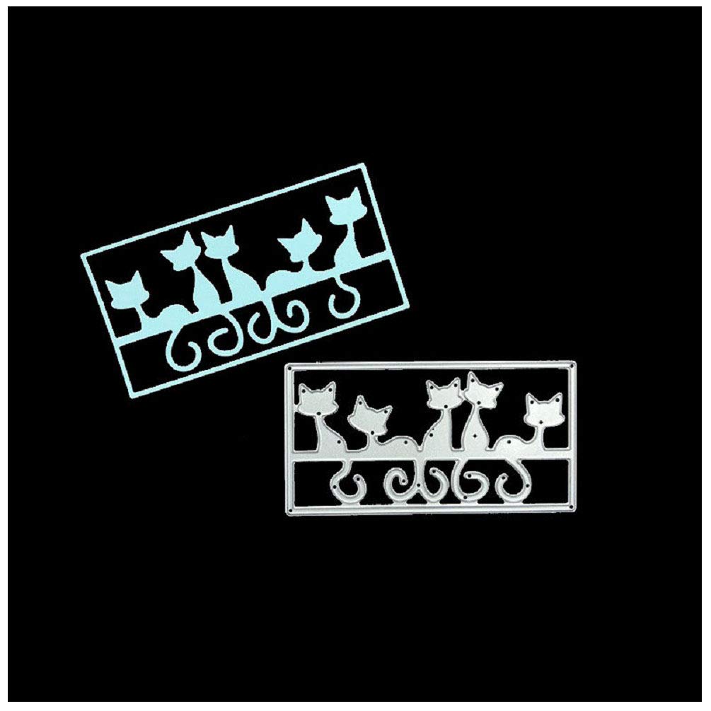 4-Piece Metal Scrapbooking Die Cut Set - Fairy Angel, Fairy, Cartoon Bee & Cat Frame Stencils for DIY Greeting Cards, Photo Albums & Paper Crafts | Perfect for Card Making, Embossing, Scrapbooking & Gift Decorations