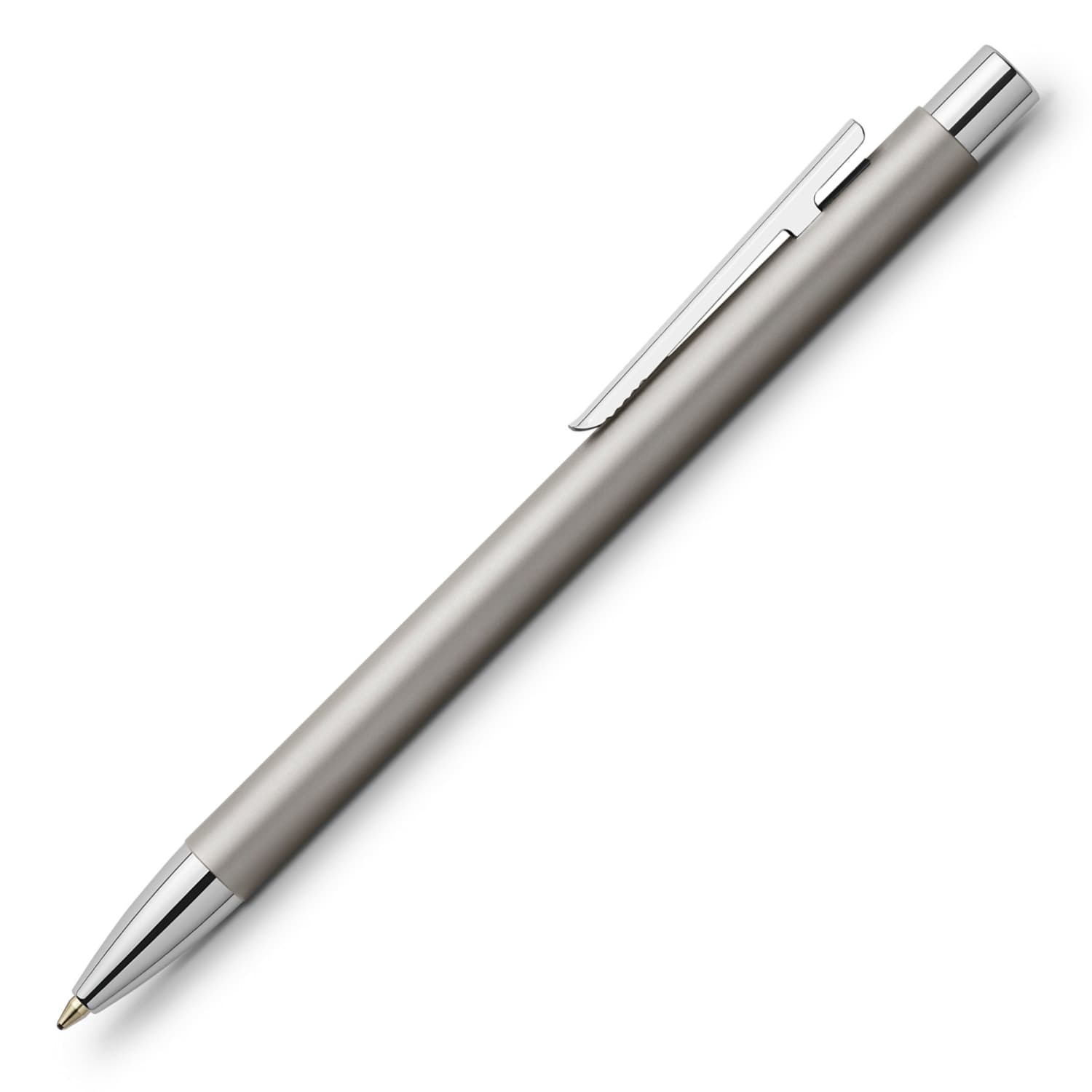 Faber-Castell Design Neo Slim Stainless Steel Matte Ballpoint Pen - Premium Writing for Office, School & Business Professionals