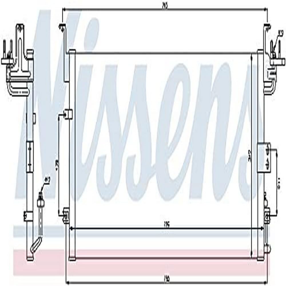 Nissens 94775 High-Performance Air Conditioning Condenser - Compatible with [Vehicle Model] - Durable & Efficient Cooling for Hot Climates - Perfect for Summer Driving & Long Road Trips