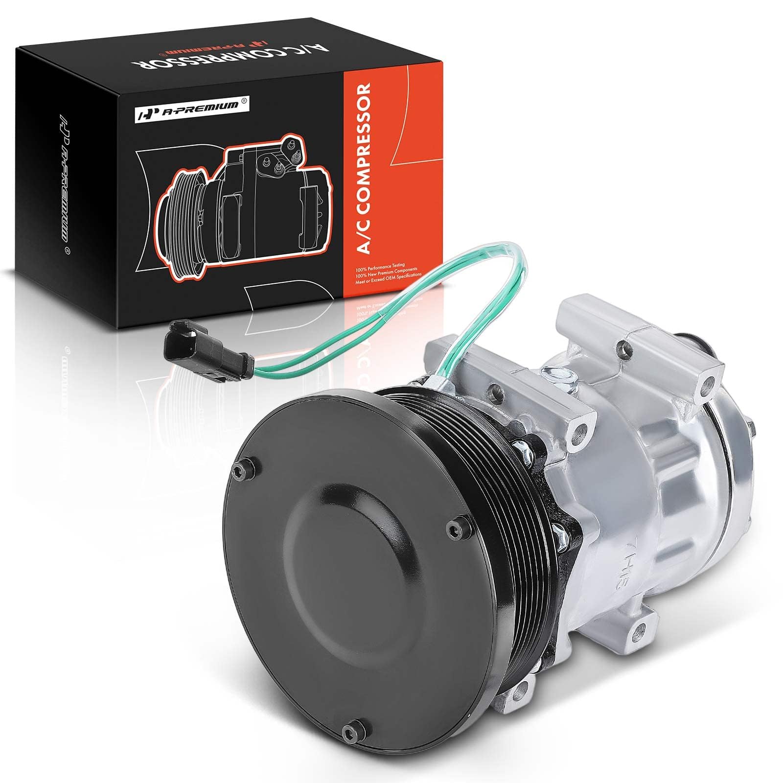 Premium AC Compressor with Clutch for Caterpillar 1998-2010 Models | Heavy-Duty Replacement Part for Truck & Construction Equipment Cooling Systems
