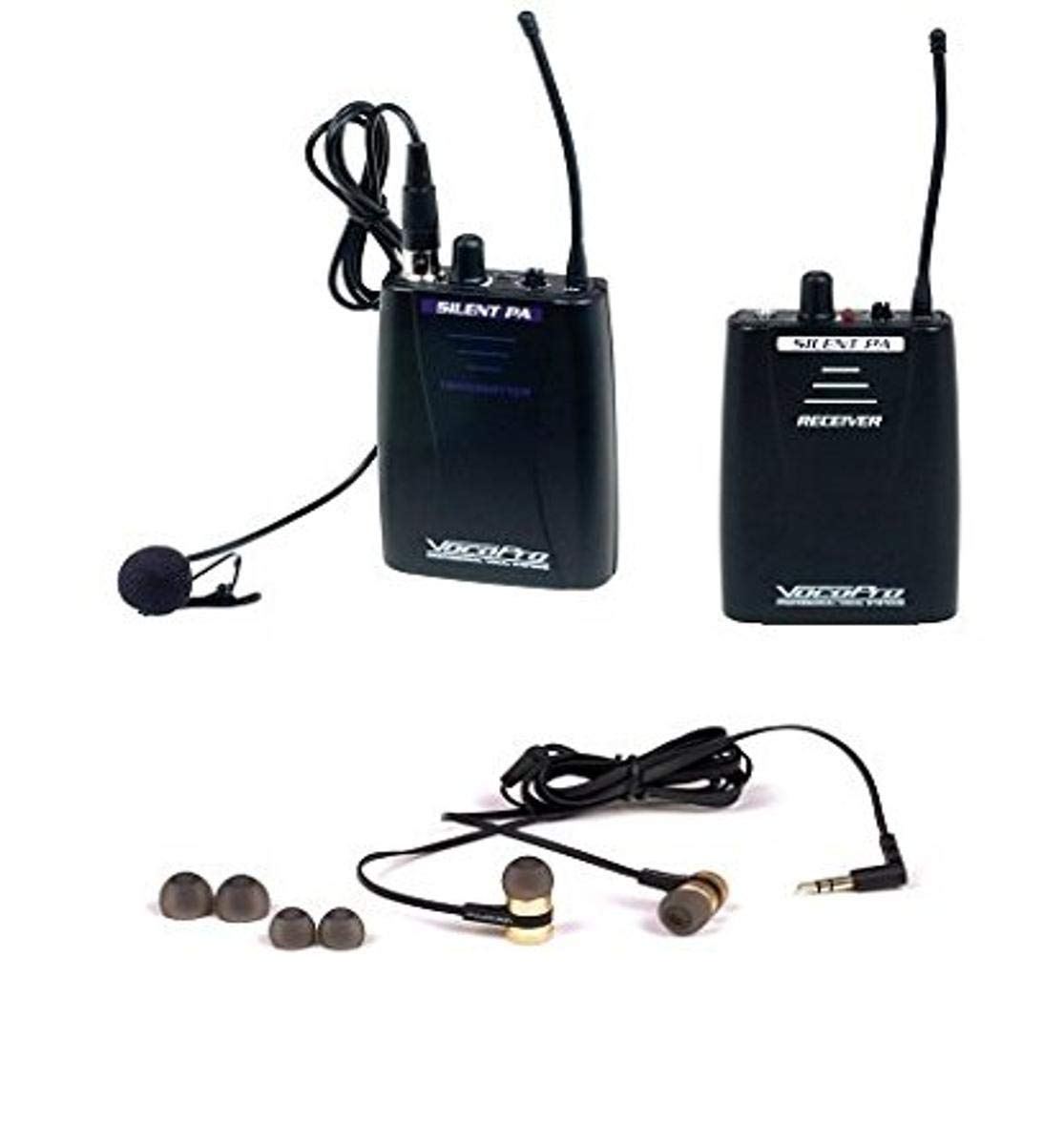 Silent PA In-Ear Headphones - Black (SILENTPAINEARAIR) | Noise Cancelling Wireless Earbuds for Workouts, Commuting & Office Use