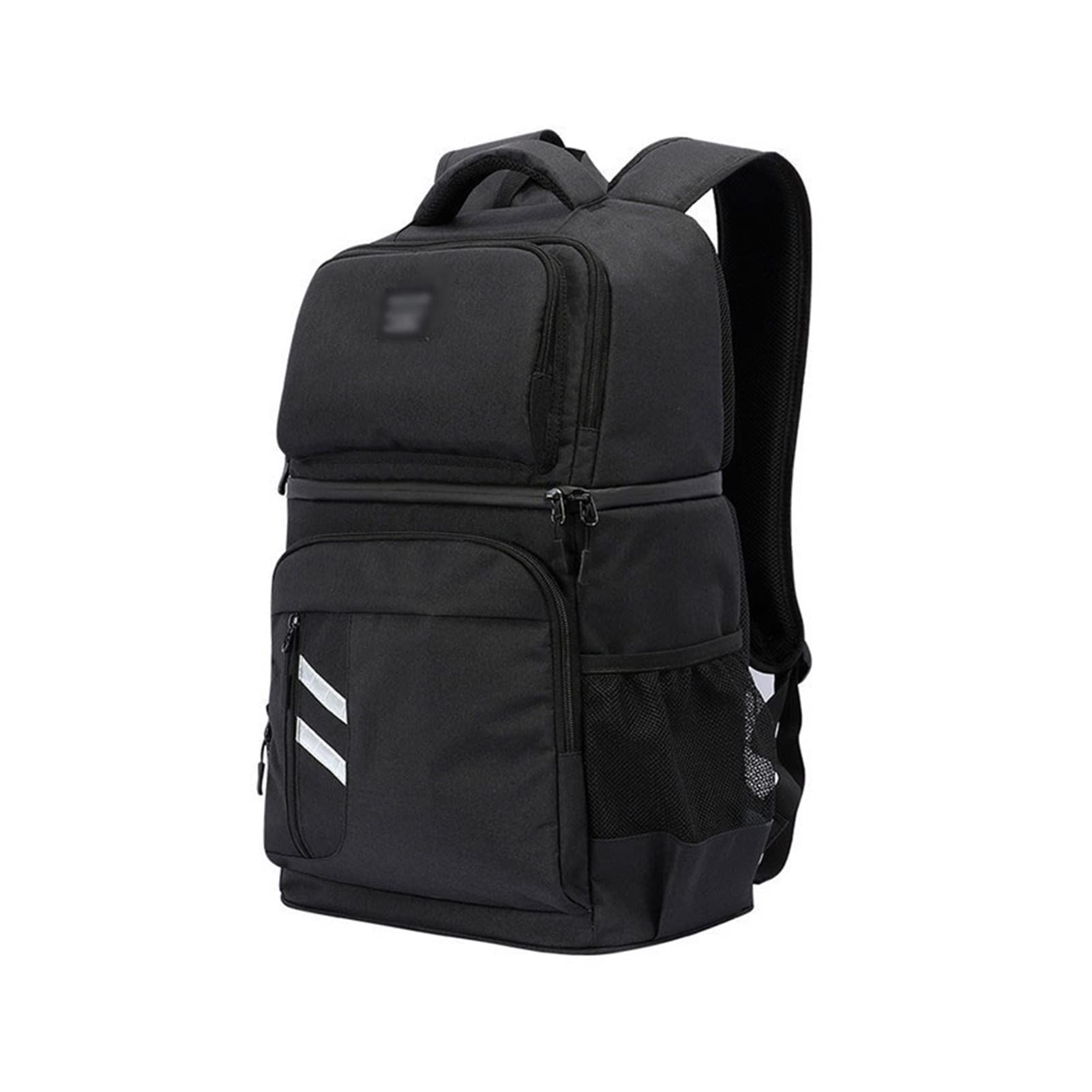 High Capacity Insulated Cooler Backpack for Food Delivery, Camping, Picnic & Travel - Keeps Food Fresh for Hours - Black Large Size Lunch Bag for Outdoor Activities, Work & Daily Use