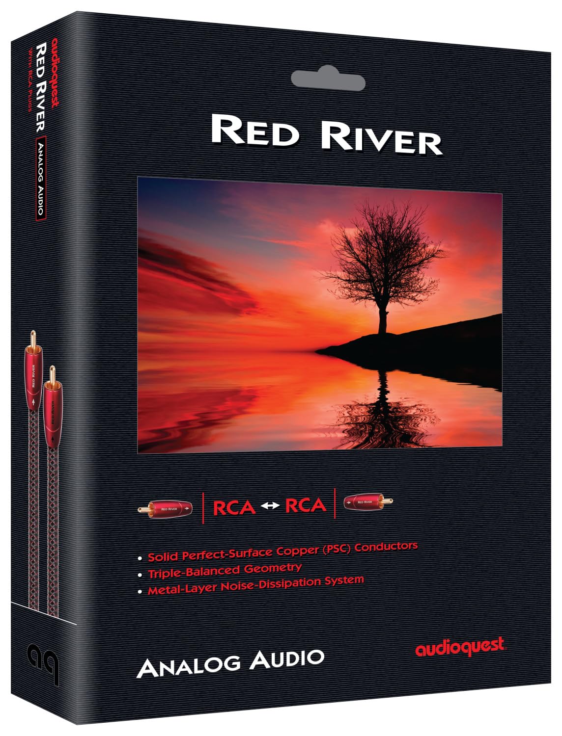 AudioQuest Red River High-Performance Analog Audio RCA Interconnect Cables - 4.0m Pair for Home Theater & Hi-Fi Systems | Premium Sound Quality for Turntables, Receivers & Audio Components