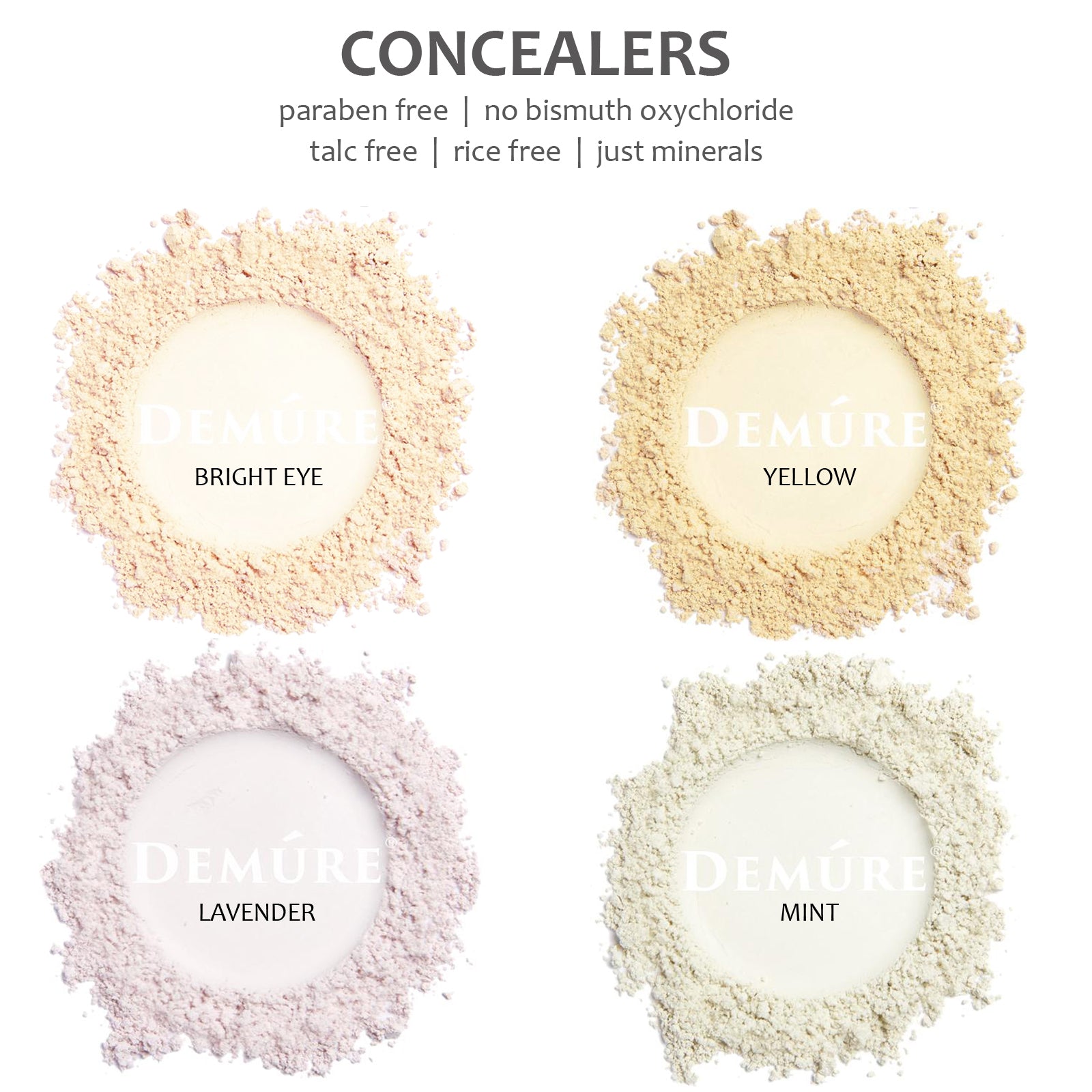Best Mineral Concealer - Lavender Shade with Beauty Blender Sponge | Flawless Coverage for Dark Circles & Blemishes | Perfect for Everyday Makeup & Photo Shoots