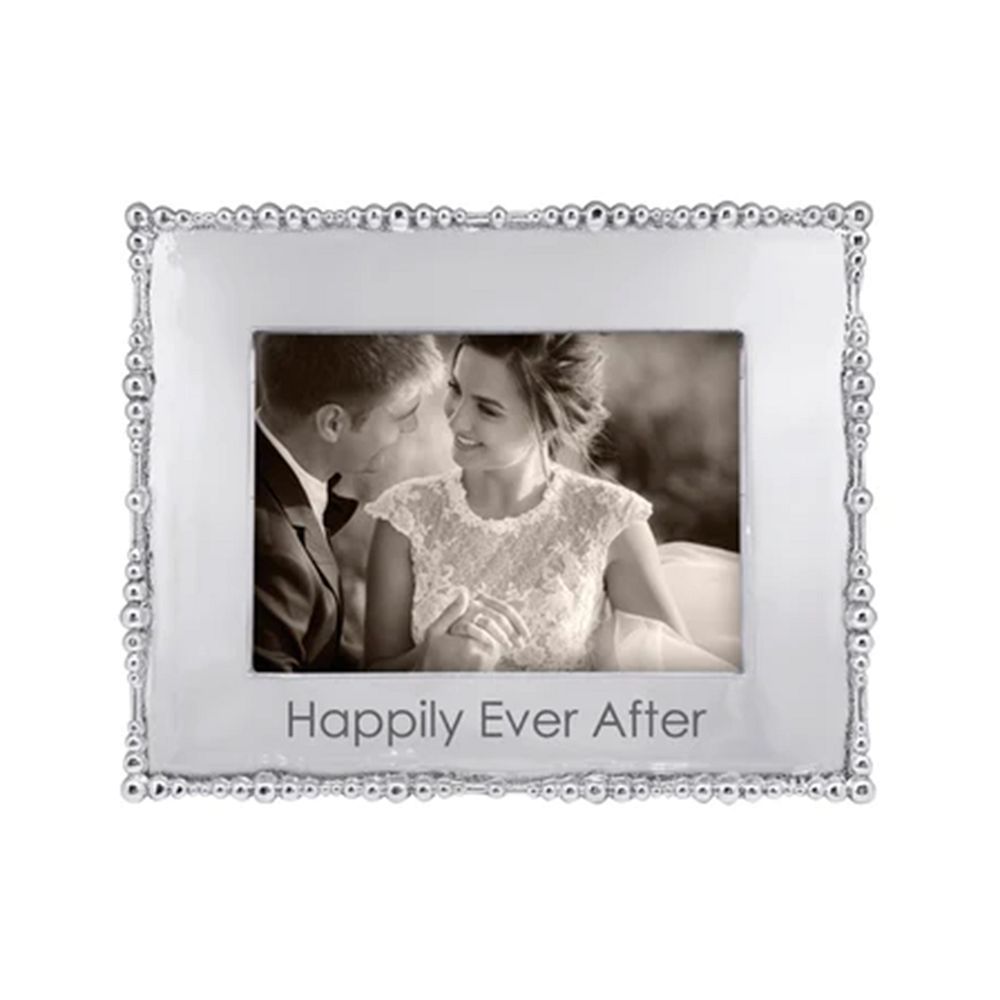Mariposa HAPPILY EVER AFTER Pearl Drop Frame - Elegant Bridal Jewelry for Weddings, Prom & Special Occasions