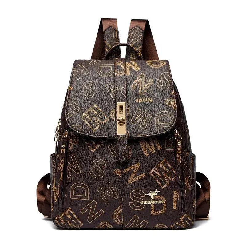 Premium Soft Leather Women's Shoulder Backpack - Stylish & Durable Handbag for Work, Travel & Everyday Use