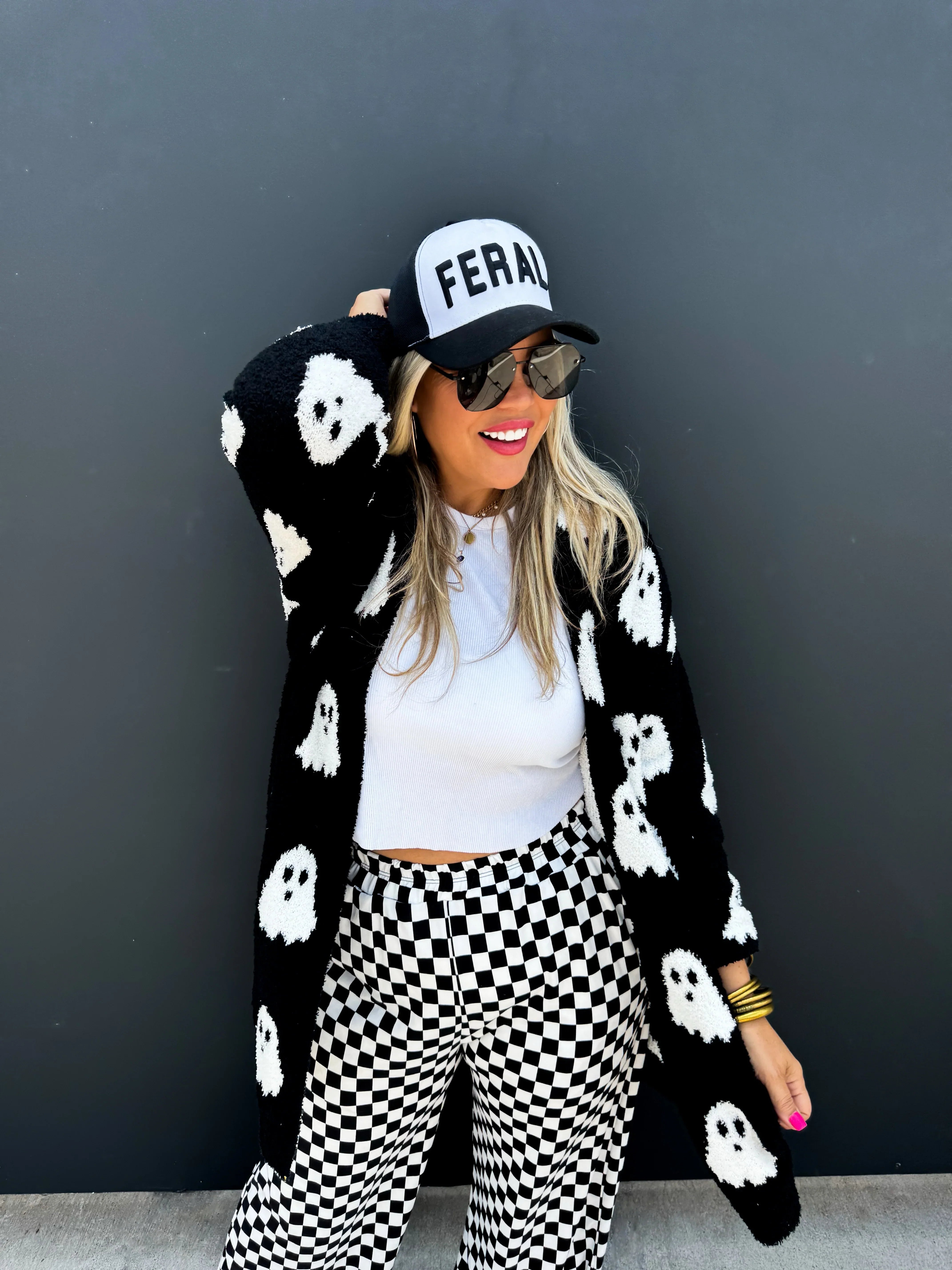 Ghost Reversible Cloud Cardigan - Soft & Stylish Unisex Sweater for Fall & Winter | Cozy Loungewear, Layering Essential, Casual Outfits