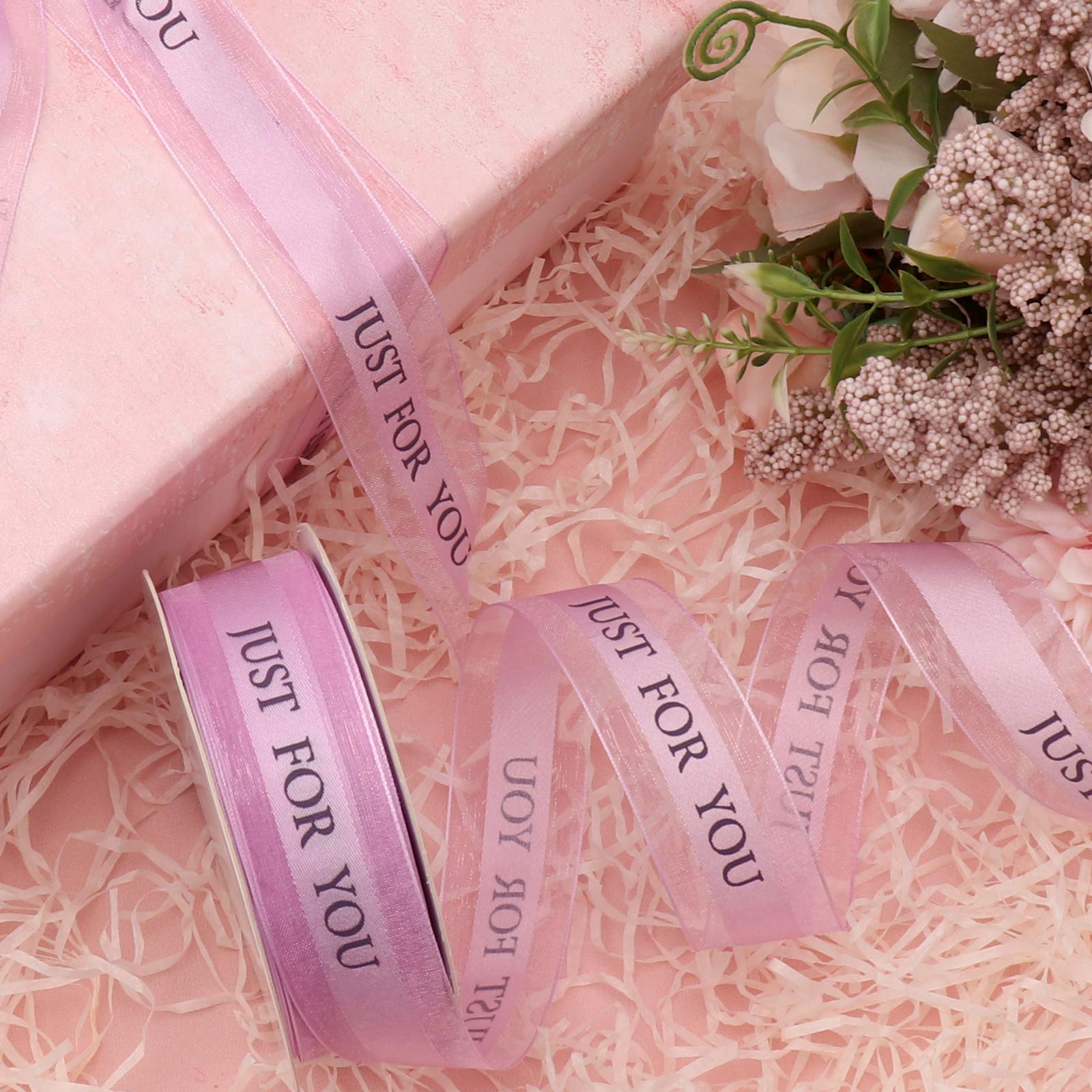 1 Inch Light Purple Chiffon Easter Ribbon - 22 Yards for Gift Wrapping, Party Decor, Wedding, Balloons, Sewing & Floral DIY - Perfect for Easter, Spring Celebrations & Craft Projects