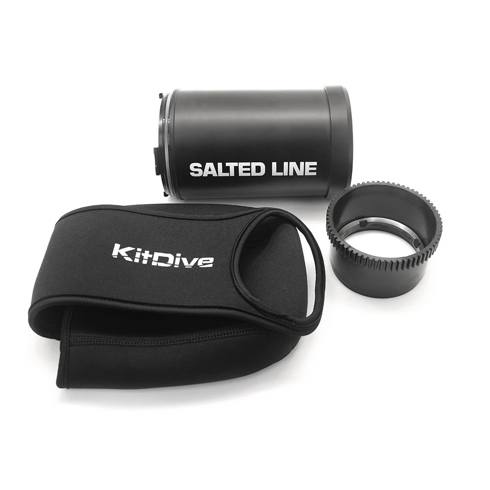 SeaFrogs 60M/195FT Waterproof Housing for Sony A6xxx Series - Salted Line with Pistol Grip & 55-210mm Lens Port (White) / GEN 3 - Perfect for Underwater Photography, Scuba Diving, and Marine Exploration