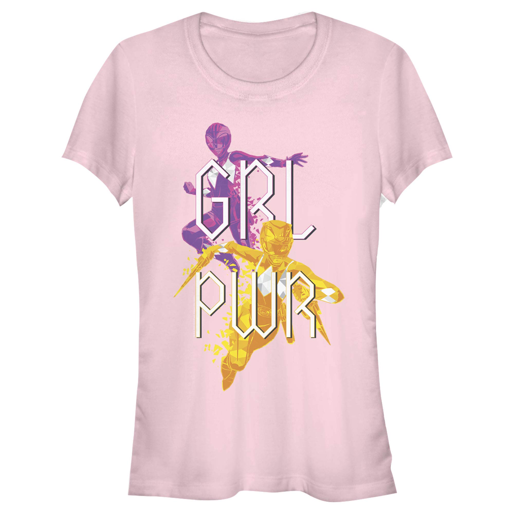 Power Rangers Team T-Shirt for Girls - Official Licensed Graphic Tee - Kids' Superhero Costume & Casual Wear for School, Playdates & Cosplay