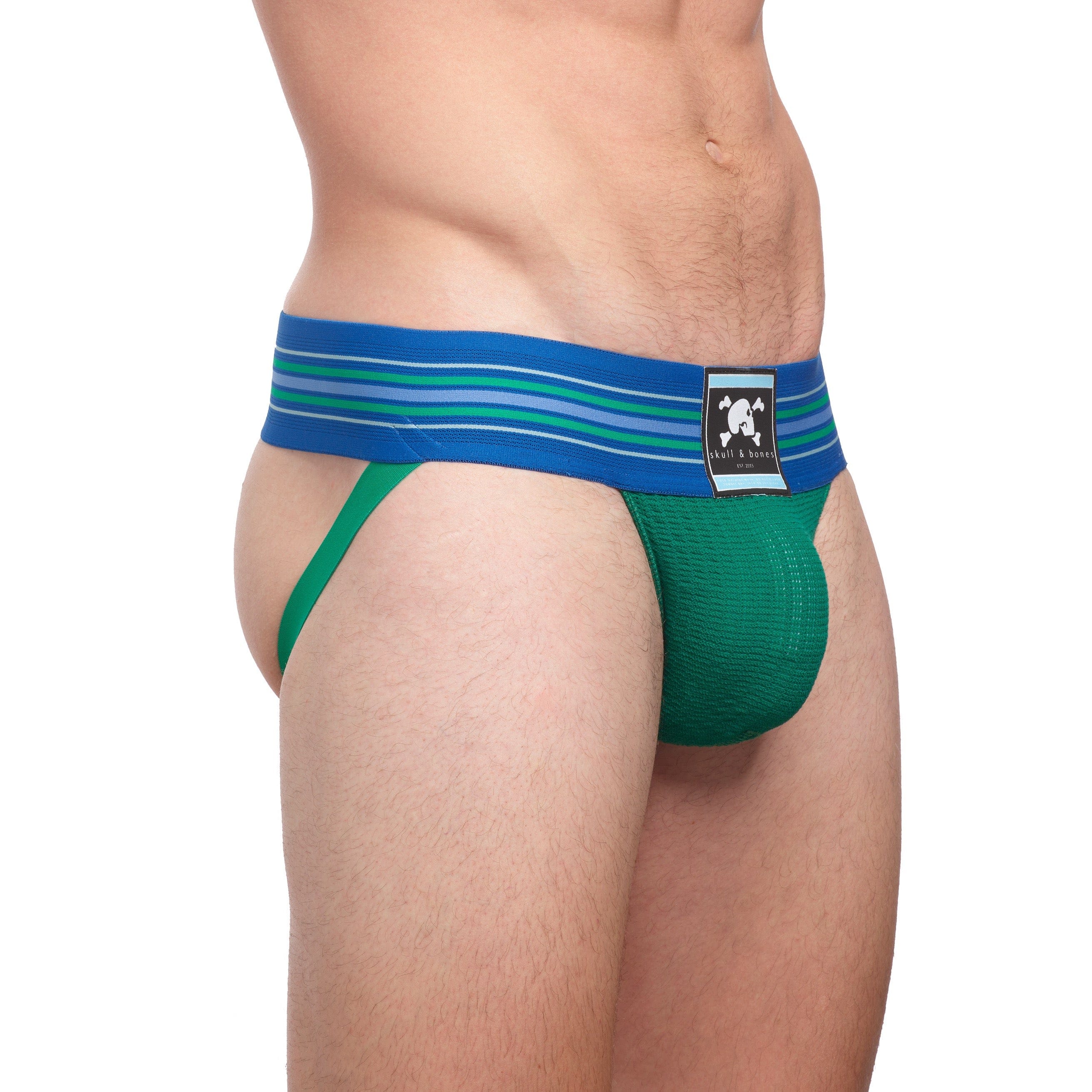 Locker Room Jock Blue Green - Premium Athletic Support Underwear for Men | Comfortable Sports & Workout Briefs | Ideal for Gym, Running & Active Lifestyles