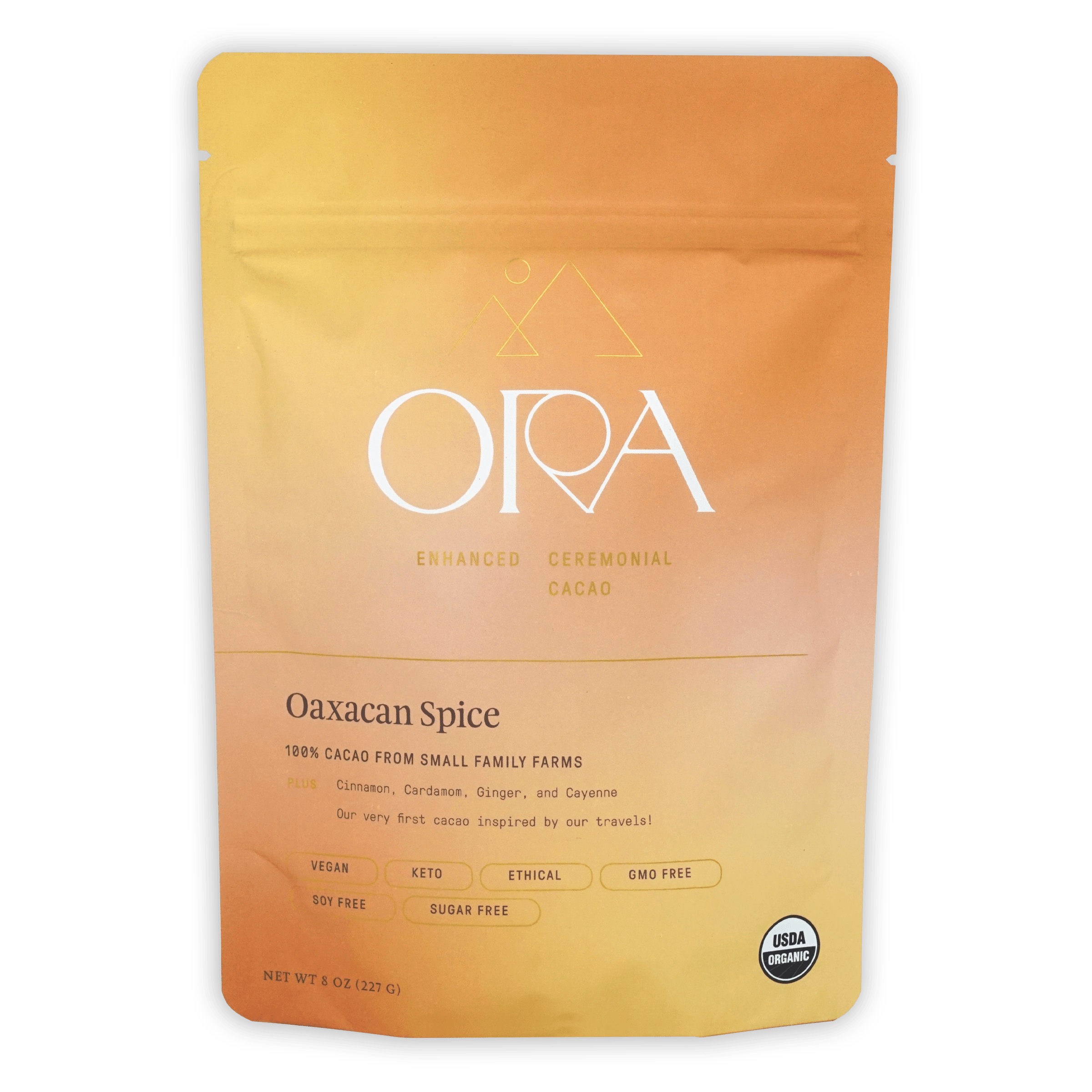 Organic Ora Ceremonial Cacao Oaxacan Spice 100% Pure - Premium Drinking Chocolate for Rituals, Meditation & Wellness - Authentic Mexican Cacao Powder for Hot Chocolate & Ceremonial Use