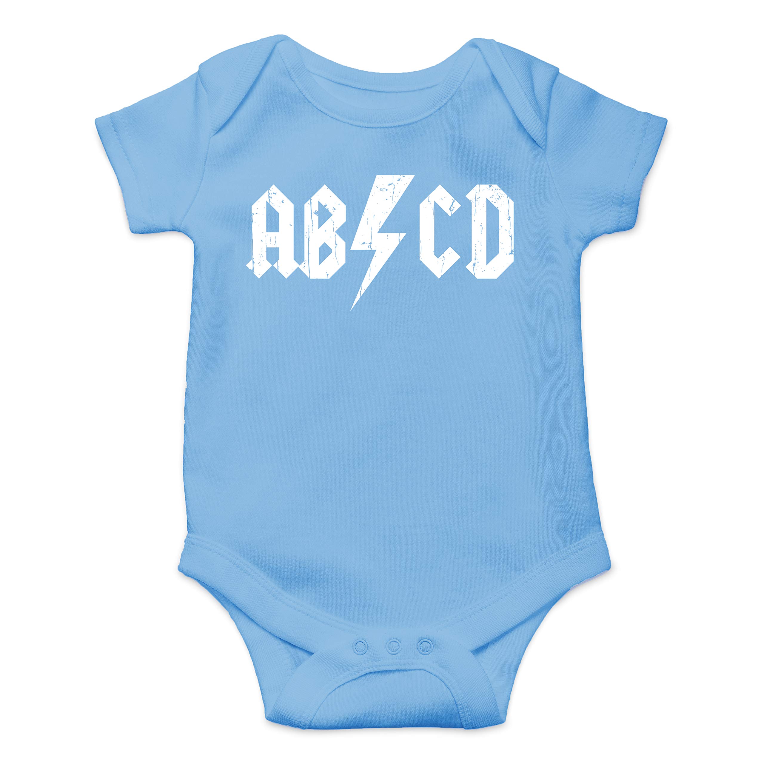 Funny Baby Essentials Bodysuit with ABCD Alphabet Rock & Roll Design - Cute Newborn Outfits for Baby Boys - Perfect for Playtime, Photo Shoots & Everyday Wear
