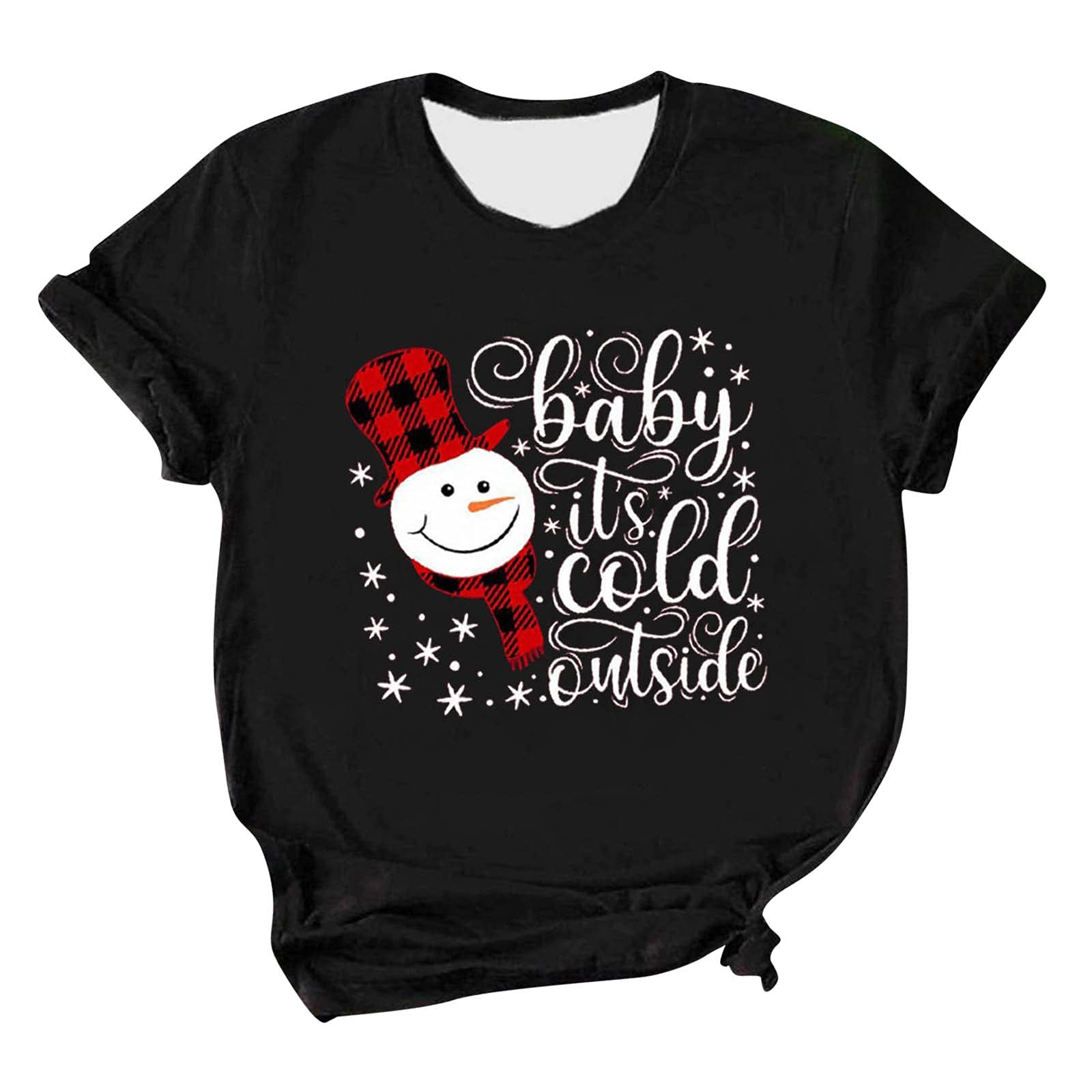 Funny Christmas T-Shirts for Women & Family - Short Sleeve Holiday Sweatshirt | Perfect for Ugly Sweater Parties & Festive Family Photos