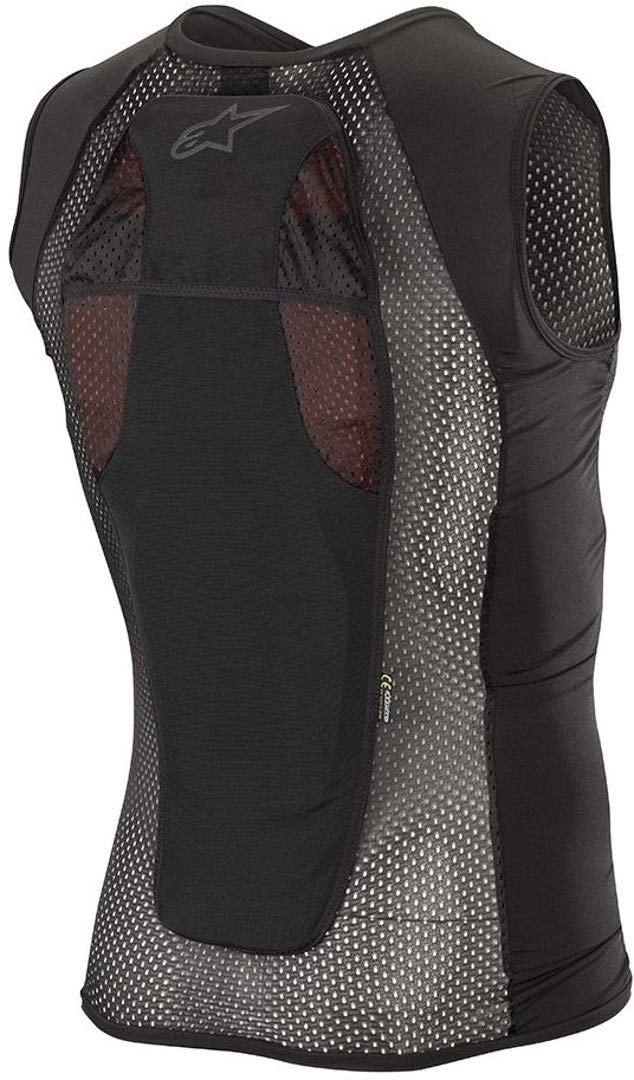 Alpinestars Paragon Plus CE Level 1 Motorcycle Protection Vest - Lightweight Armored Chest & Back Guard for Off-Road & Adventure Riding (Black) - Perfect for Motocross, Enduro & Dirt Bike Racing