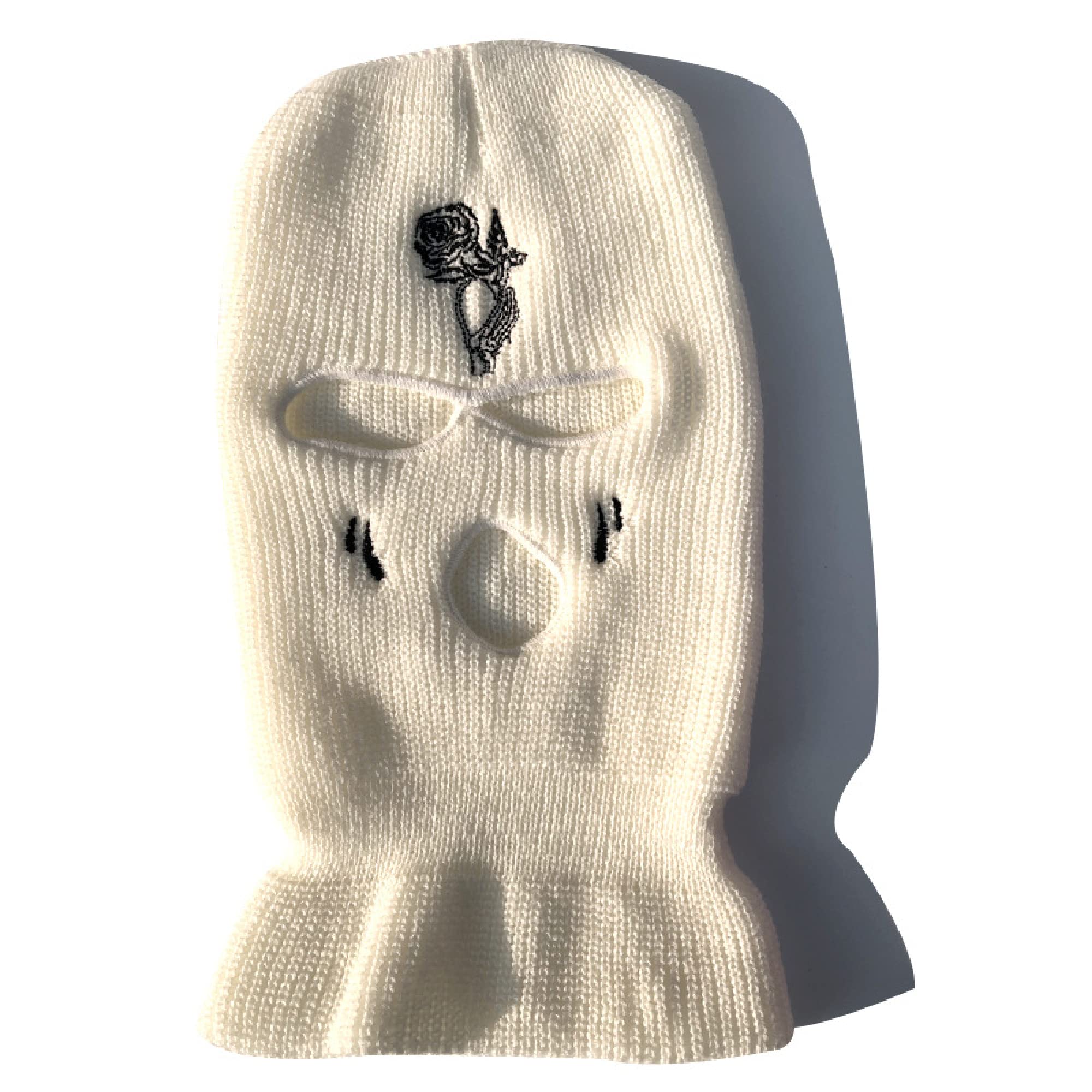 ISWMM 3-Hole Ski Mask - Wool Knit Balaclava for Men & Women - Warm Windproof Winter Face Cover for Skiing, Snowboarding, Cycling & Outdoor Activities