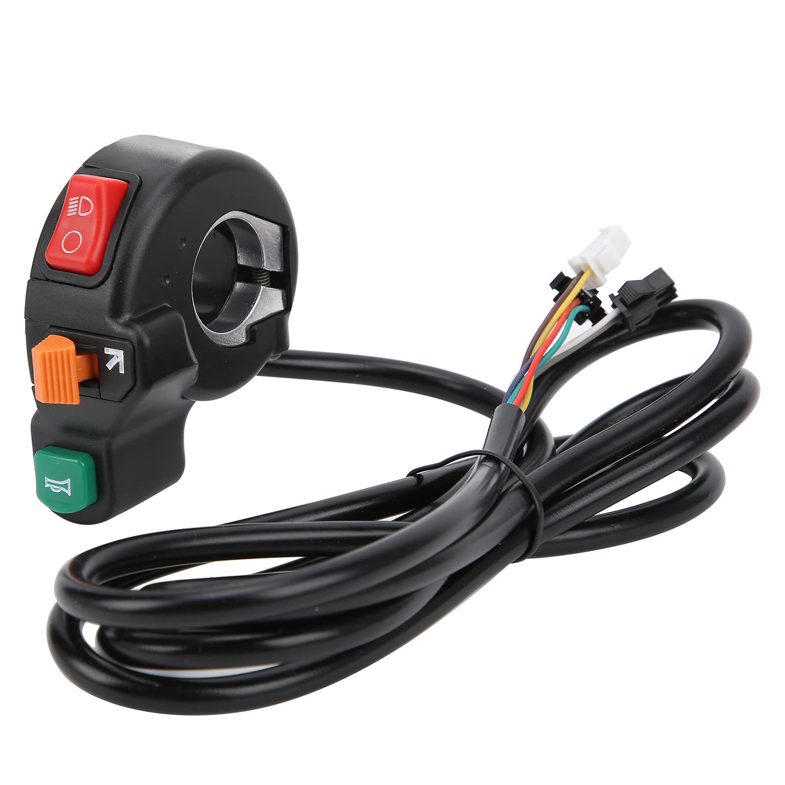 RiToEasysports 3-in-1 Motorcycle Handlebar Light - LED Headlight, Turn Signal & Horn Switch for Electric Bikes & Bicycles - Perfect for Night Riding & Urban Commuting