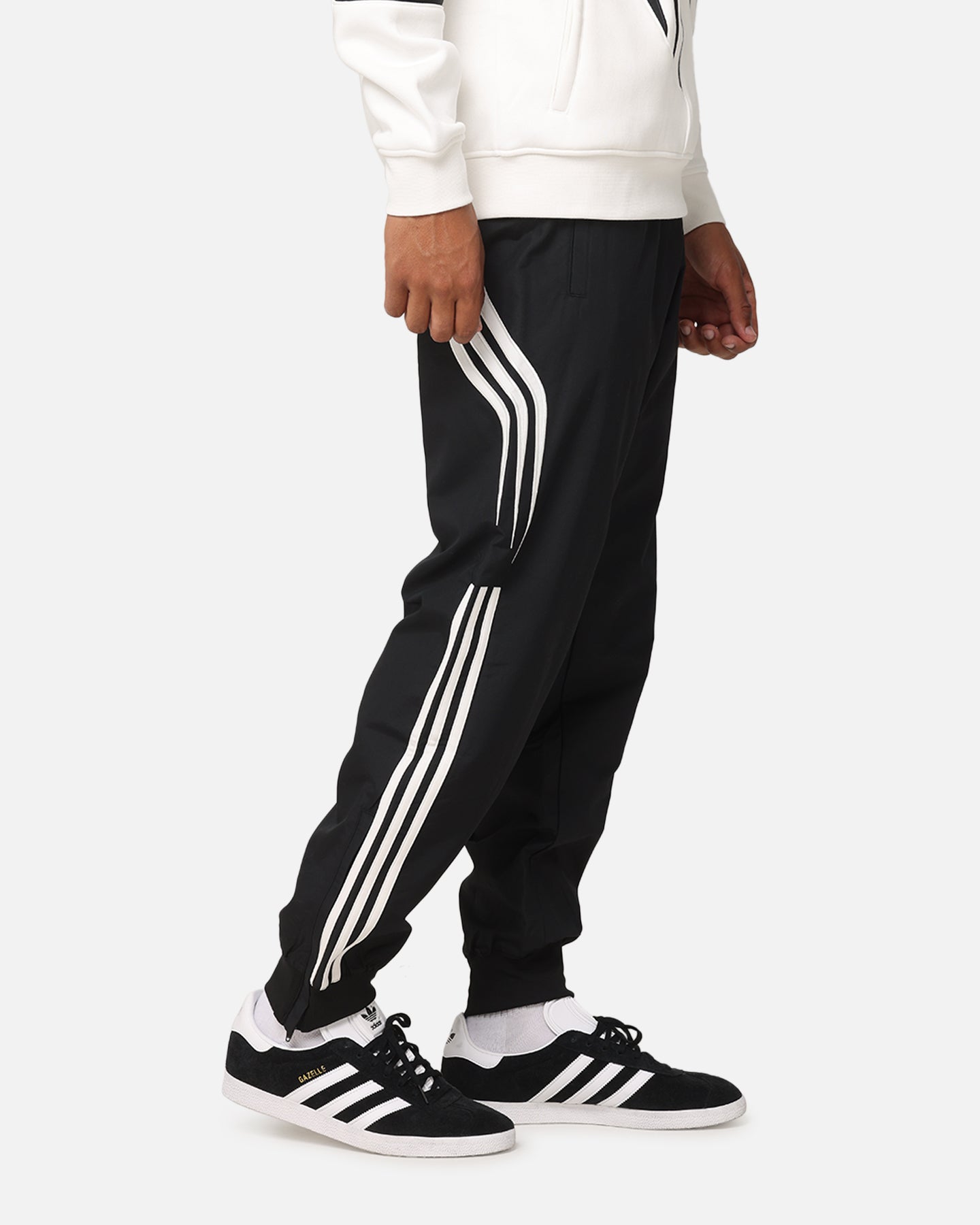 Adidas Q3 Atlanta Track Pants for Men - Black Athletic Joggers with Comfortable Fit - Perfect for Running, Gym Workouts & Casual Wear
