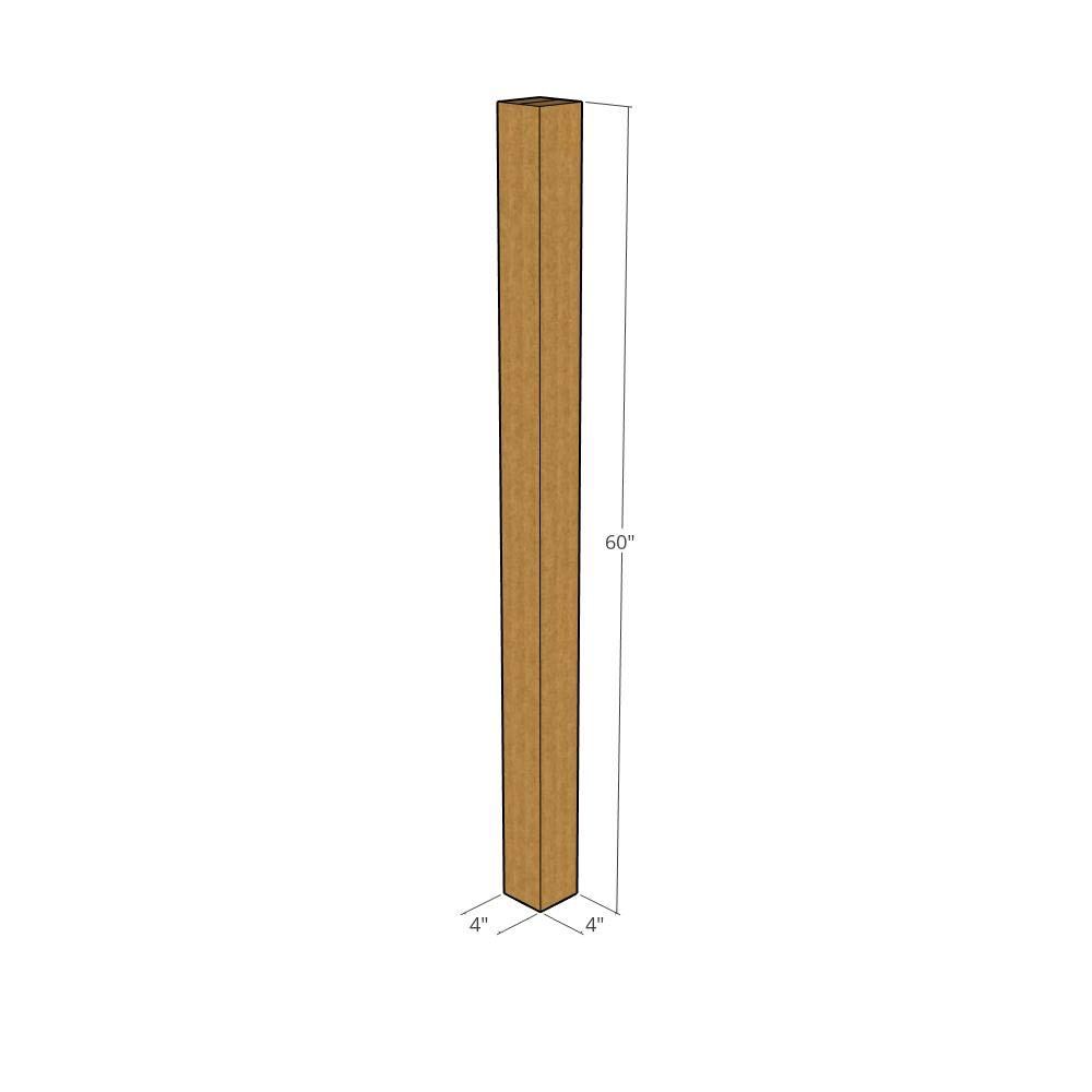 32 ECT New Corrugated Boxes 4x4x60 Inches (175 Pack) - Heavy Duty Shipping Boxes for Moving, Storage & Ecommerce Packaging