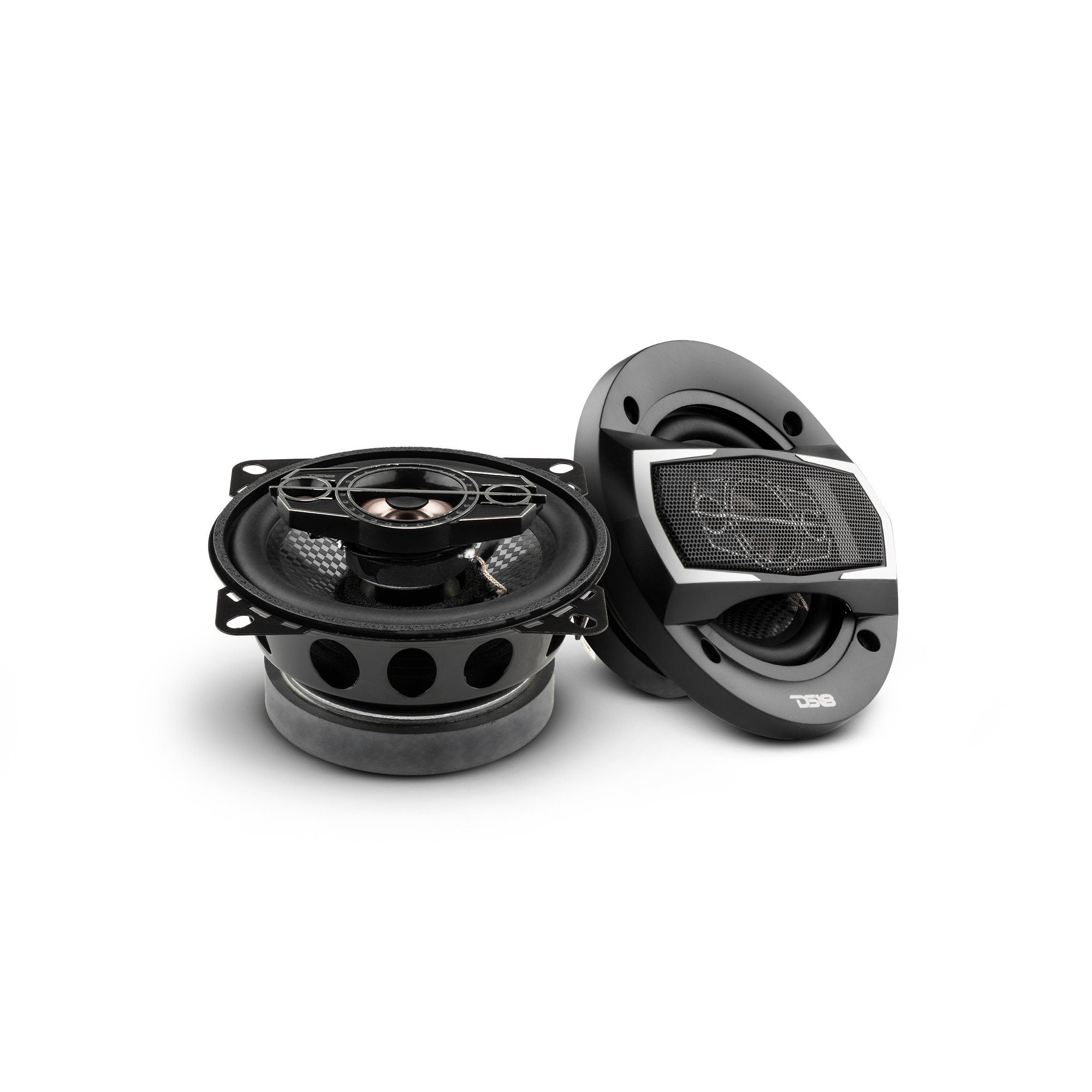 DS18 SLC N4X SELECT 4 4-Way Coaxial Car Speakers - 140W RMS, 4 Ohm Impedance (Pair) - Premium Audio for Cars, Trucks & SUVs - Perfect for Upgrading Vehicle Sound System