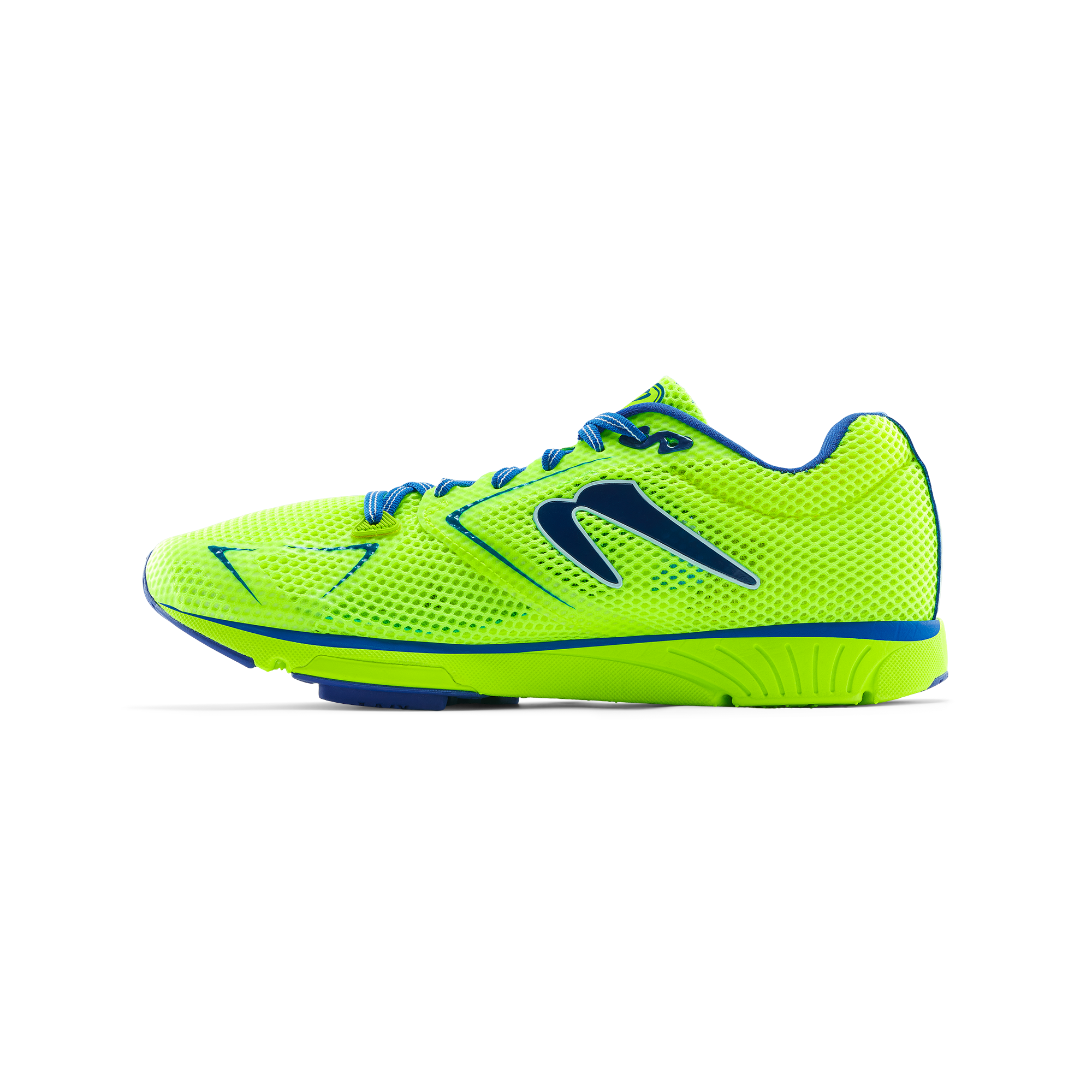 Newton Men's Distance 11 Running Shoes M000522 - Citron/Blue Color | Lightweight Cushioned Sneakers for Marathon Training & Road Running