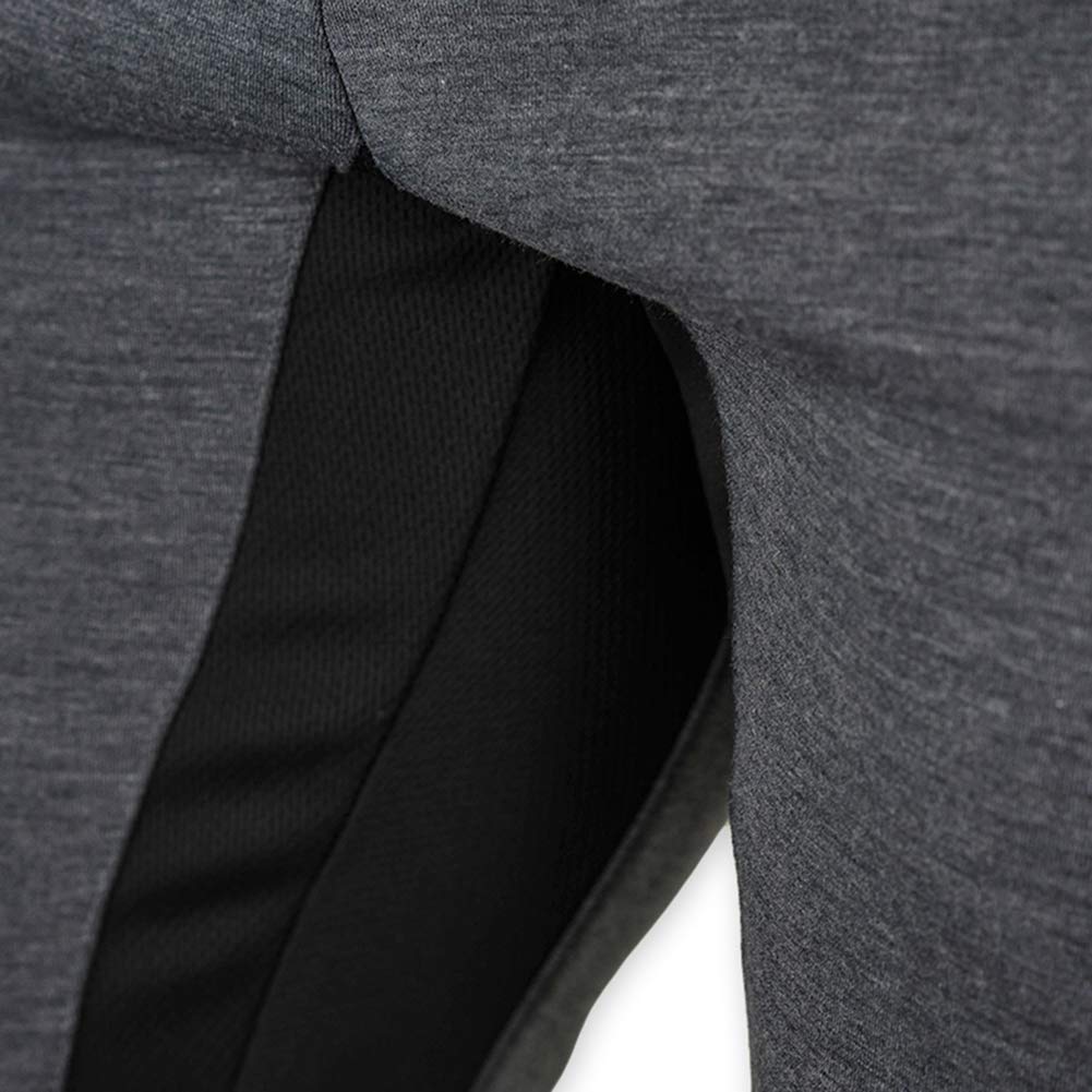 Men's 3/4 Length Cotton Jogger Pants with Zipper Pockets - Breathable Casual Running Capri for Gym Workout & Outdoor Activities | Below Knee Athletic Shorts for Men
