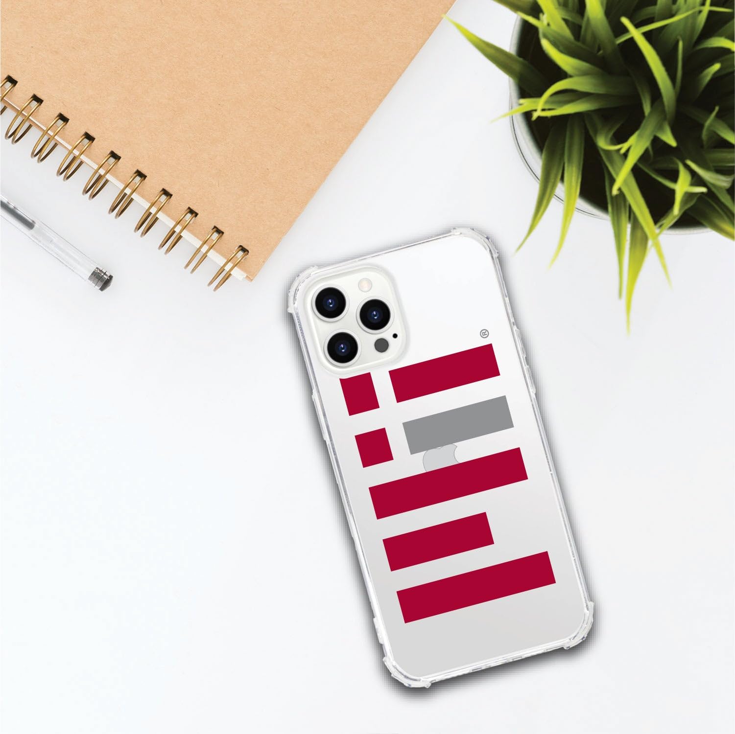 OTM Essentials Rugged Phone Case for iPhone 12 Pro Max - Shockproof Protective Cover with Reinforced Edges in Classic White | Perfect for Outdoor Activities & Daily Use