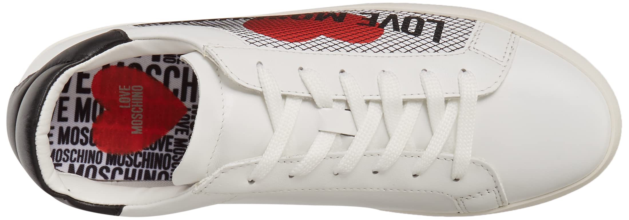 Love Moschino Women's Free Love Sneakers in White - Stylish Casual Shoes for Everyday Wear & Fashion Outfits