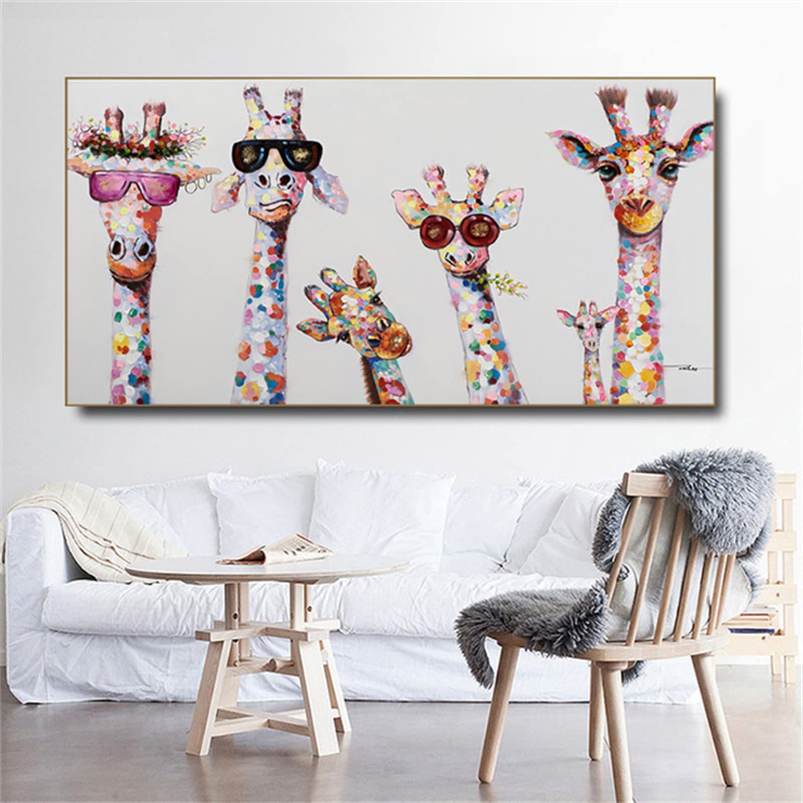 Diamond Painting Kit - Giraffe Family Full Drill 5D DIY Art for Adults (12x24 Inch) | Crystal Rhinestone Cross Stitch Wall Decor | Perfect for Home Decor, Relaxation & Gift Giving