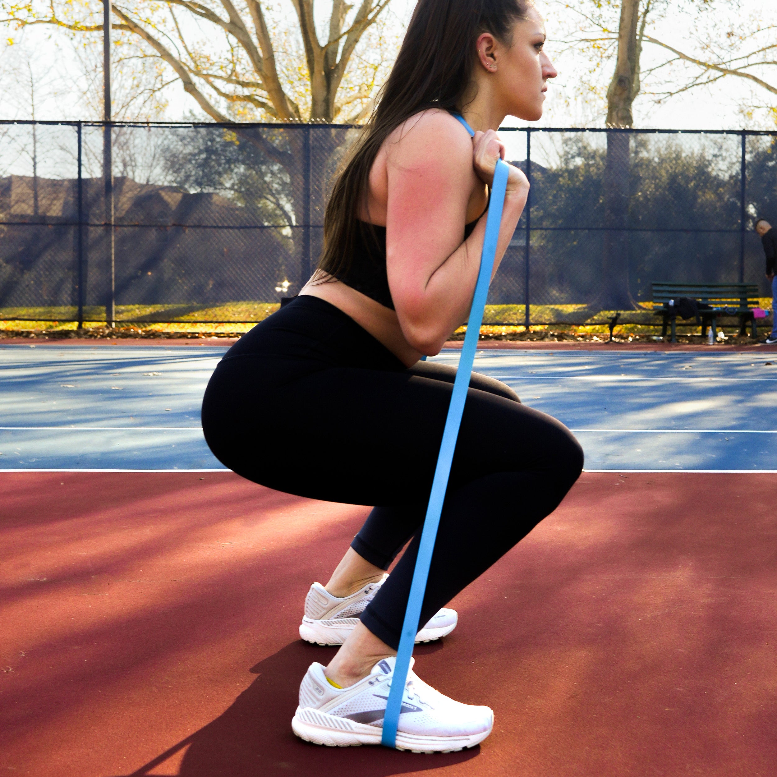 PRCTZ Power Training Resistance Band - Light Tension Exercise Bands for Home Workouts, Yoga, Pilates & Physical Therapy - Improve Strength & Flexibility