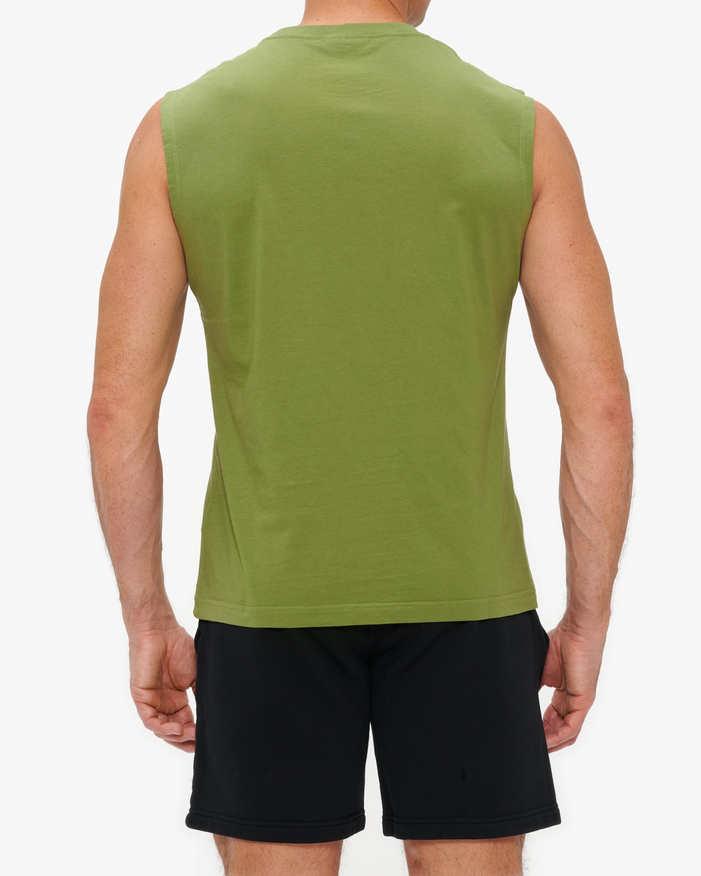 Ron Dorff Organic Cotton Sleeveless T-Shirt for Men - Breathable Summer Workout Top for Gym, Running & Outdoor Activities