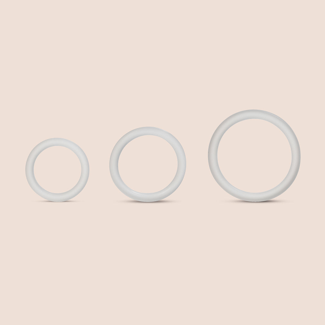 Premium Silicone Penis Rings Set of 3 - Stretchy Cock Rings for Enhanced Pleasure & Performance - Perfect for Couples Play, Solo Use & Intimate Moments