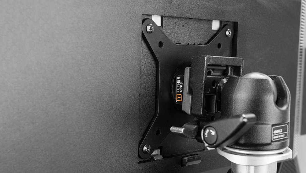 Rock Solid VESA Monitor Mount for Tripods - Adjustable Laptop Stand with 360° Rotation, Perfect for Home Office, Gaming & Video Conferencing