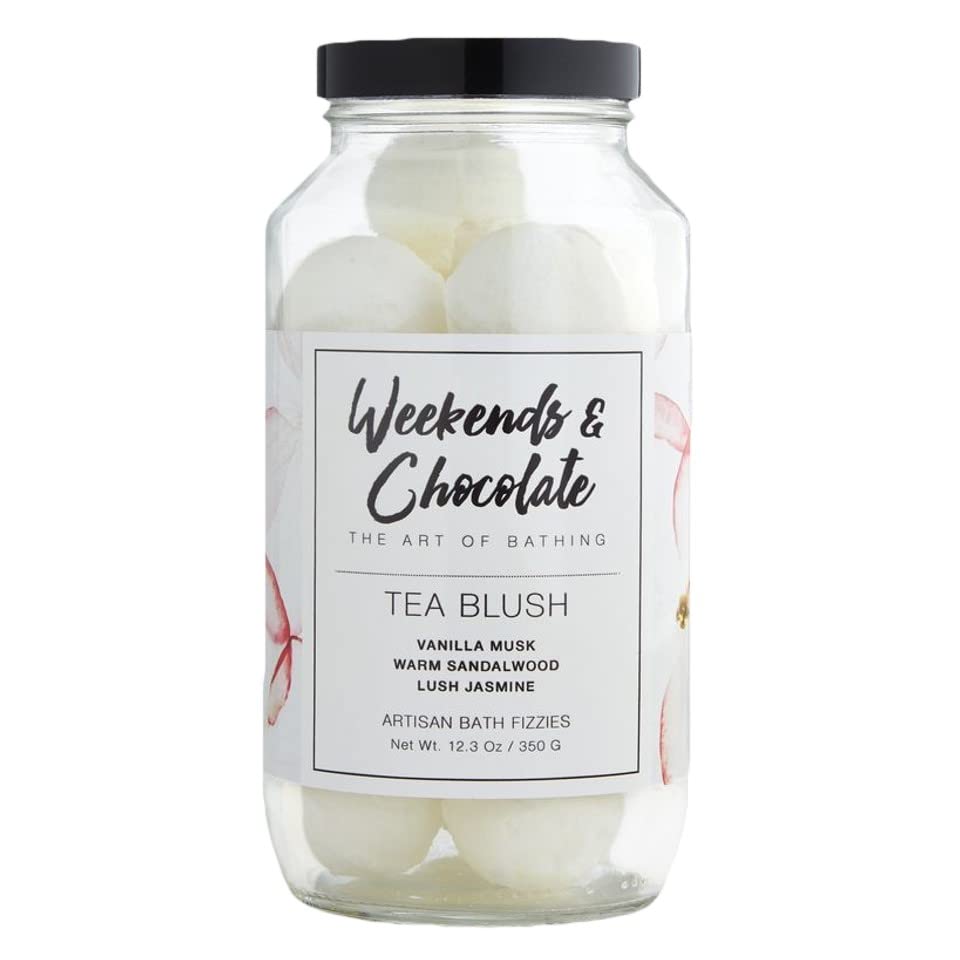 Luxury Chocolate Scented Bath Bombs with Tea Blush for Relaxation - Perfect for Spa Nights, Self-Care Weekends & Romantic Gifts