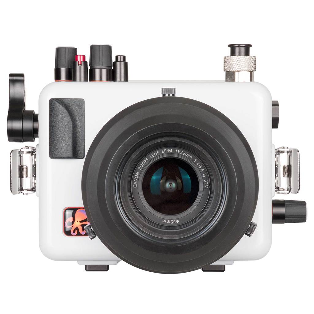 Ikelite 200DLM/A Underwater TTL Housing for Canon EOS M50 & Kiss M Mirrorless Digital Cameras - Waterproof Camera Case for Scuba Diving, Snorkeling & Marine Photography