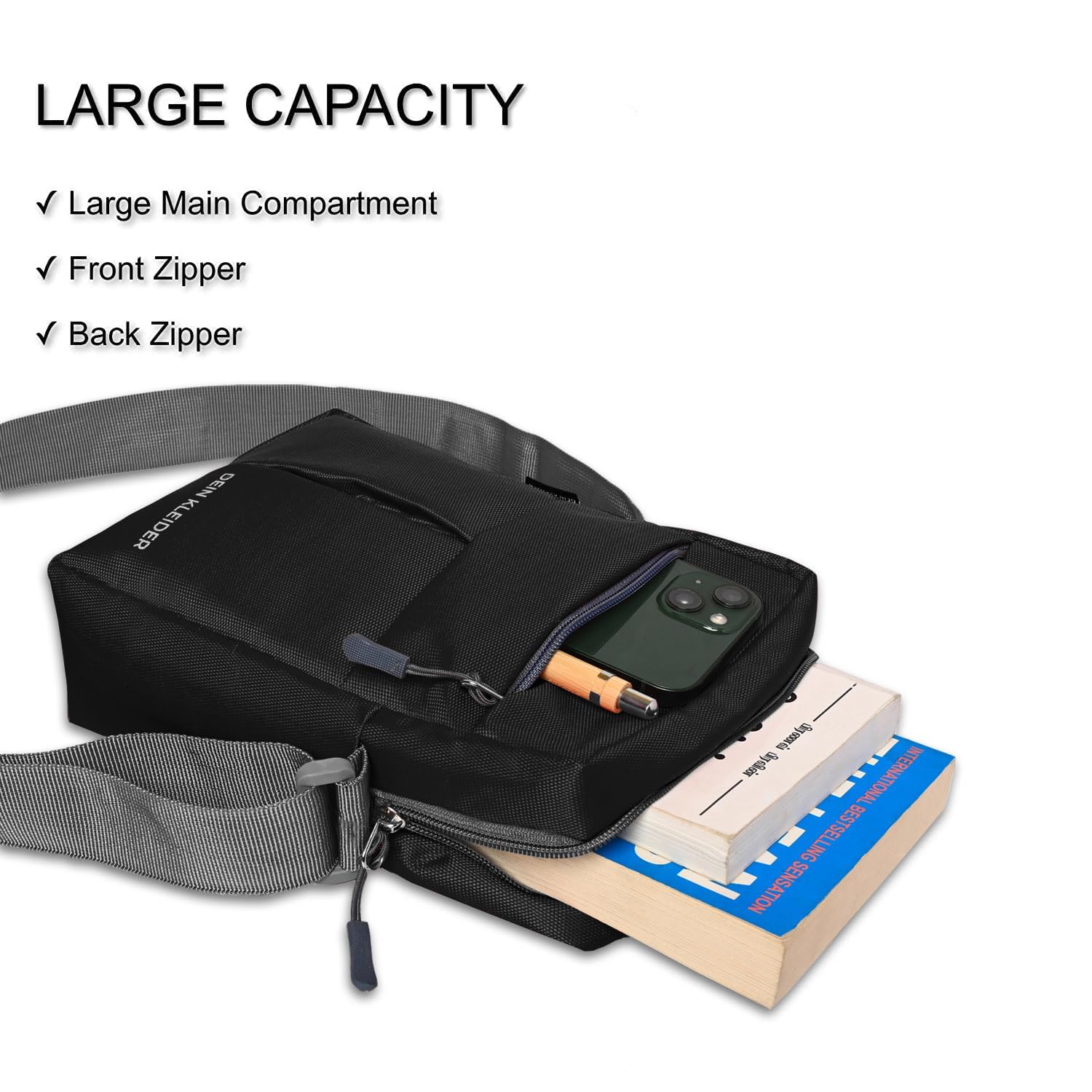 Nylon Crossbody Sling Bag for Women - Lightweight Travel Purse with Adjustable Strap, Perfect for Hiking, Shopping & Daily Use
