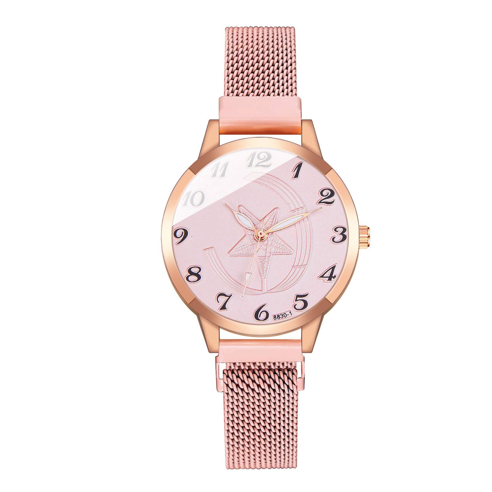Elegant Women's Quartz Watch with Stainless Steel Strap - Rotating Bezel Ladies Watch, Perfect Gift for Her - Ideal for Office, Party & Everyday Wear
