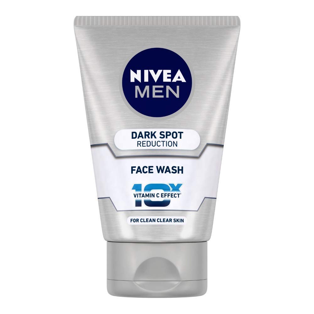 Nivea Men Face Wash & Shower Gel Set - Dark Spot Reduction & Cool Kick, 100g & 250ml - For Daily Skincare & Refreshing Shower
