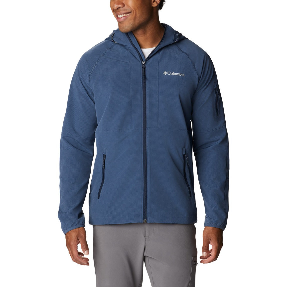 Columbia Men's Tall Heights™ Hooded Softshell Jacket - Water-Resistant & Windproof Outdoor Jacket for Hiking, Camping & Winter Activities