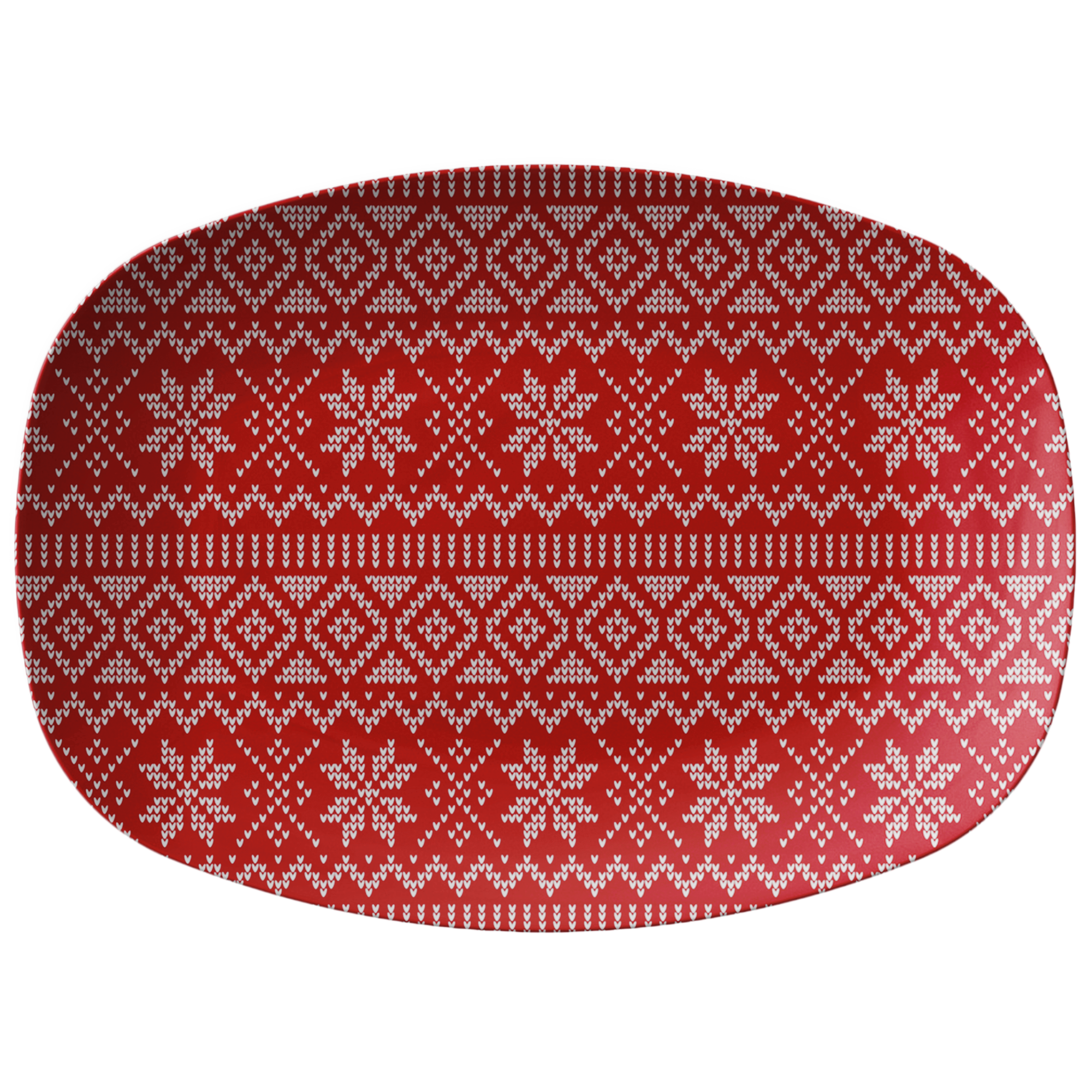 Christmas Plastic Serving Platter - 12