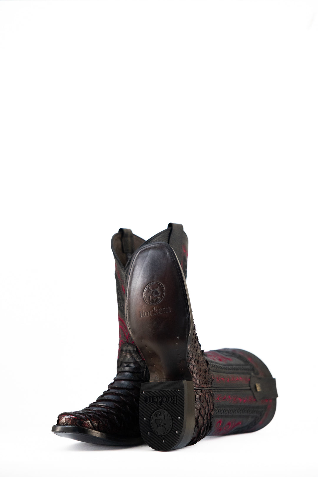 Python Rodeo Toe Cowboy Boots for Men - Western Style Cowboy Boots with Pointed Toe - Perfect for Rodeo, Country Music Festivals & Western Fashion
