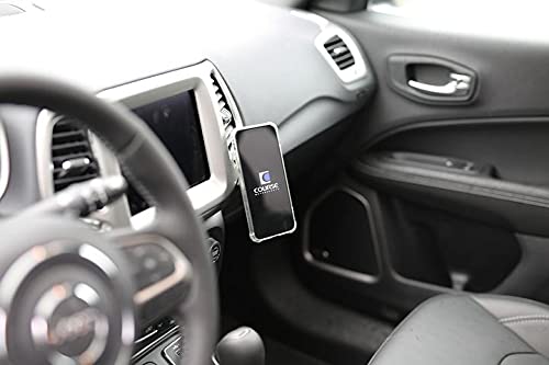 Course Motorsports DirectFit Phone Mount - Magnetic & Wireless Charging for Jeep Compass (2017-2021) | Universal Phone Compatibility | Secure Hands-Free Car Mount for GPS Navigation & Road Trips