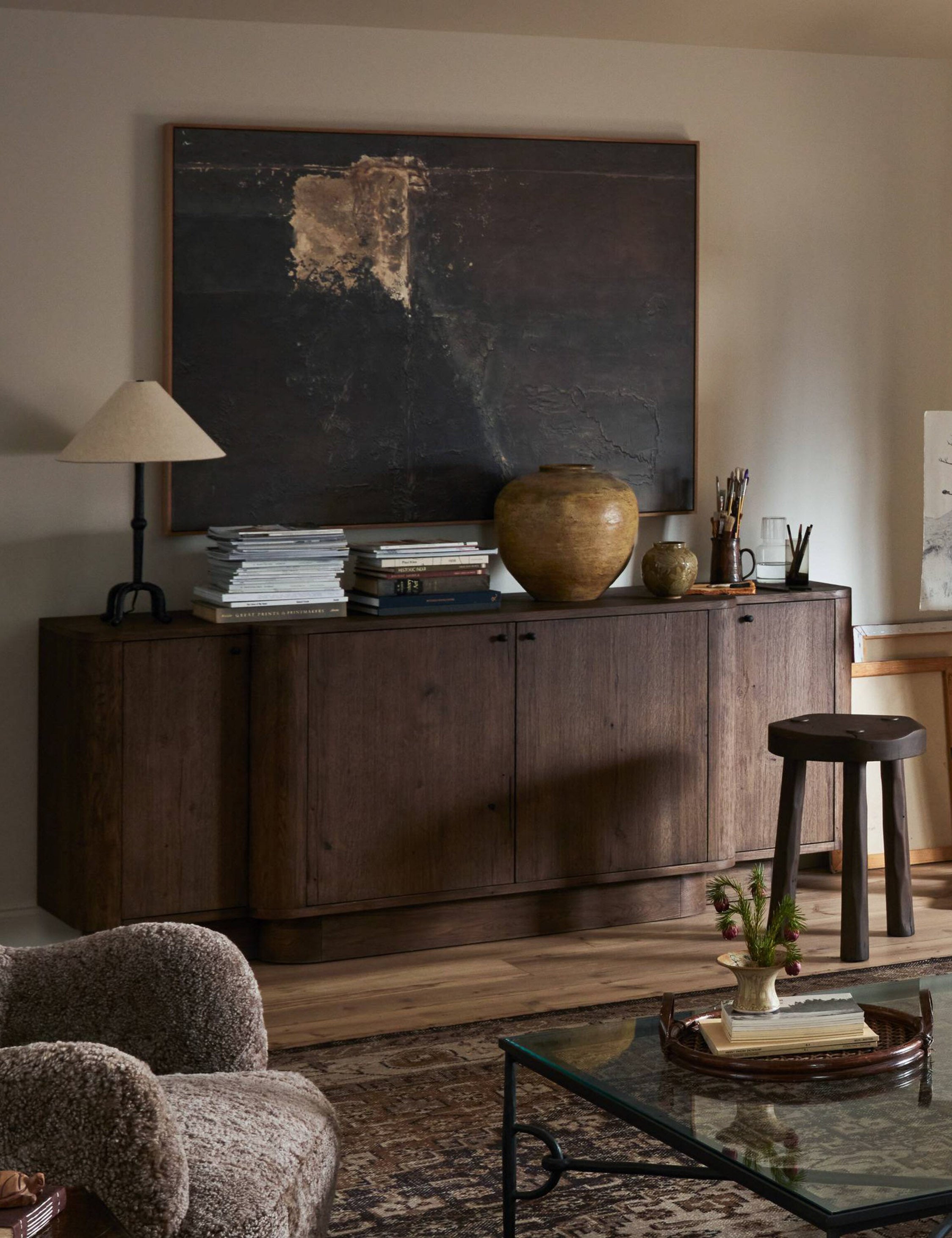 Blomgren Modern Sideboard with Storage - Stylish Buffet Cabinet for Dining Room, Living Room & Entryway - Perfect for Organizing Dishes, Linens & Home Decor