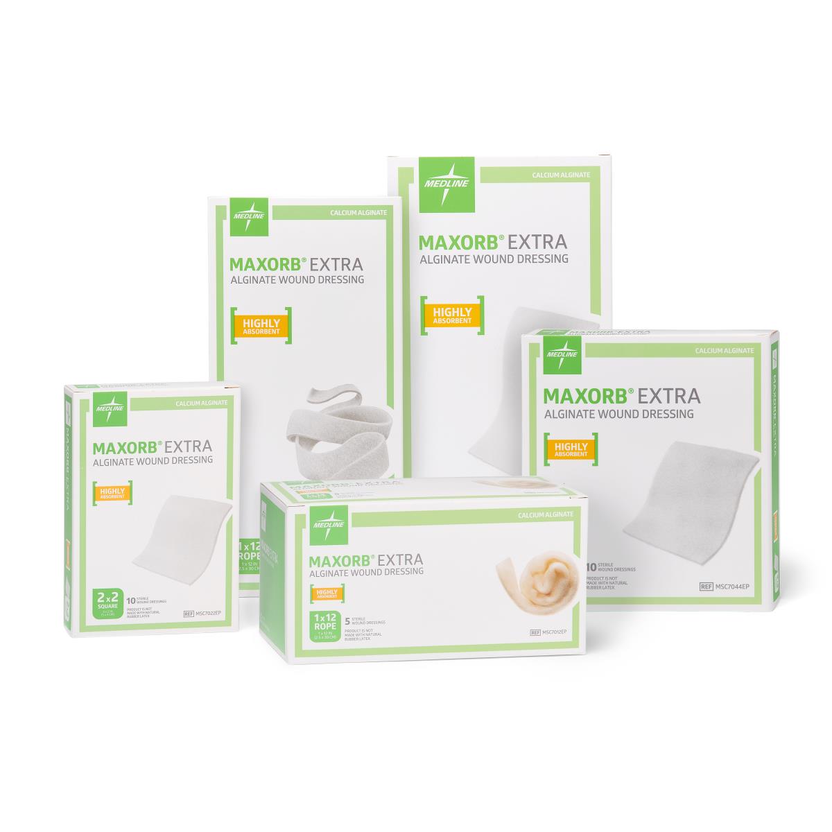 Maxorb Extra Absorbent Wound Dressings - Sterile Medical Bandages for Cuts, Burns & Post-Surgery Care - Ideal for First Aid Kits & Home Healthcare