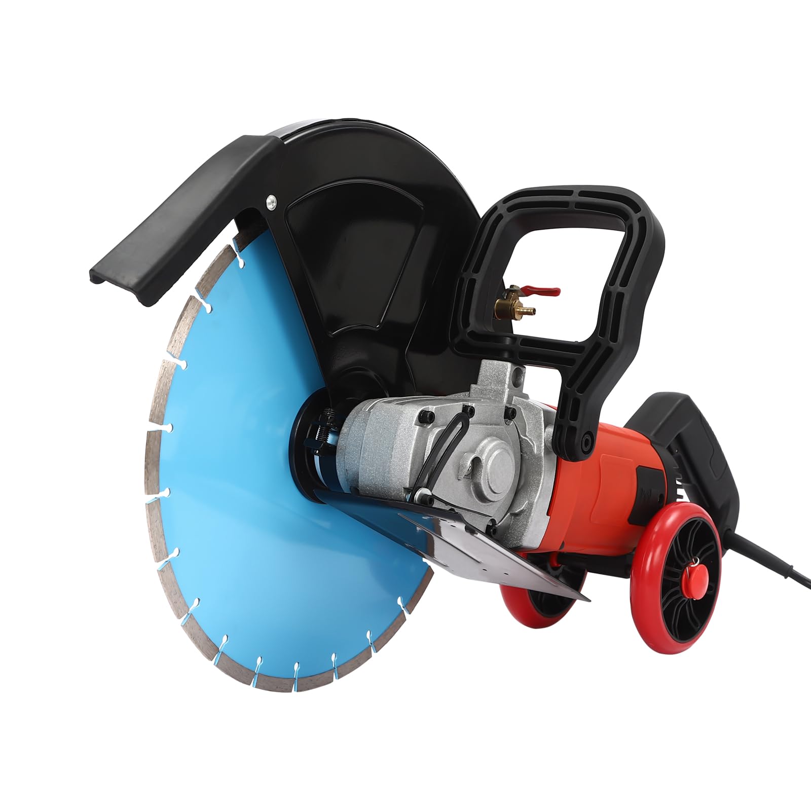 4000W Electric Concrete Saw with Water Fed Dust Suppression - 3000rpm Masonry Circular Saw for Cutting Stone & Granite - Includes 14