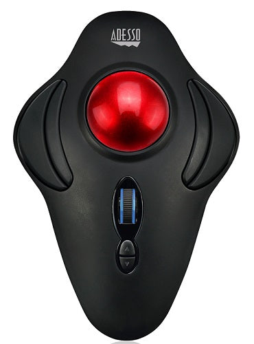 Adesso iMouse T40 Wireless Programmable Ergonomic Trackball Mouse - Comfortable Vertical Design for Office & CAD Work, Gaming, Graphic Design & Computer Use