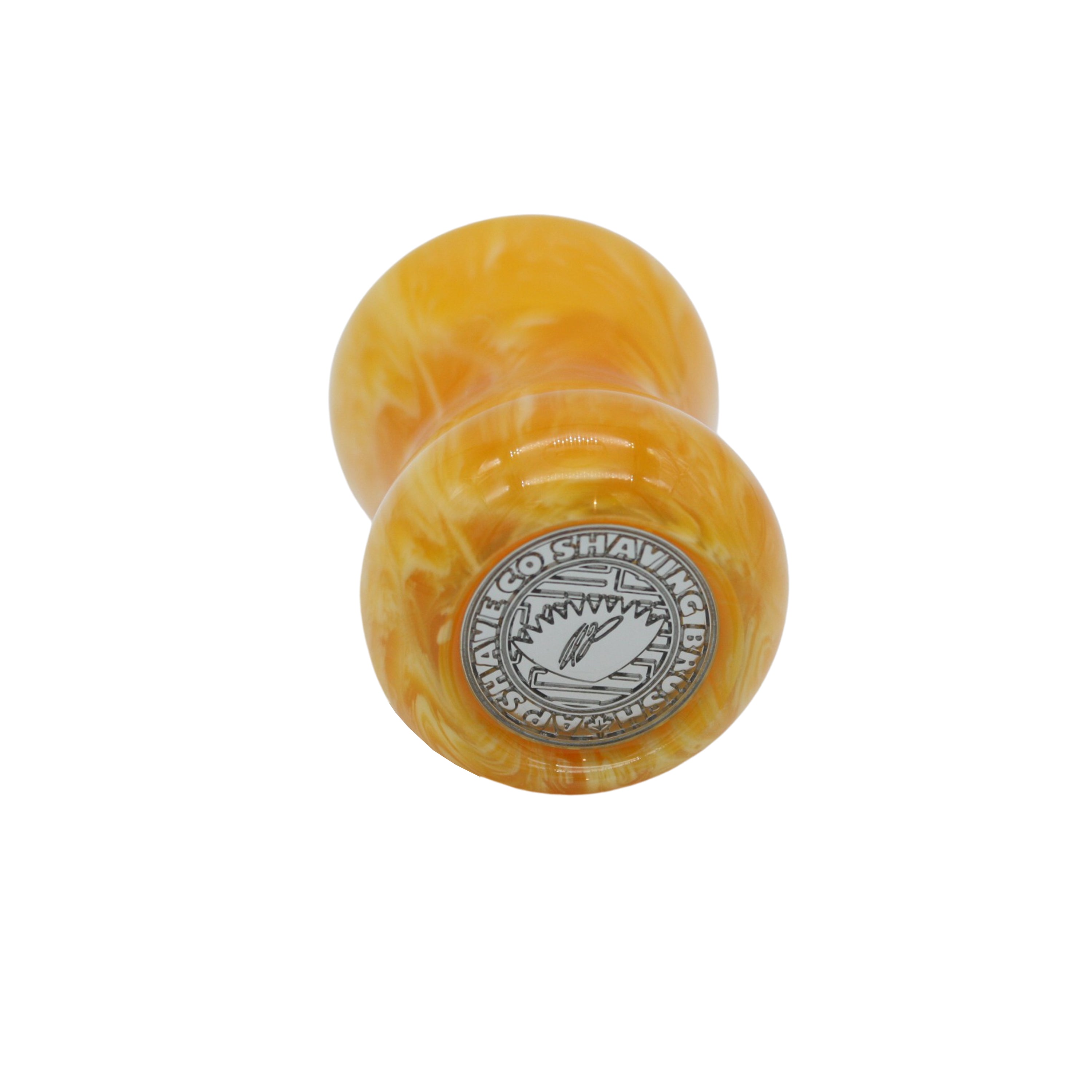 Premium Amber Handcrafted Shaving Brush Handle for Men - Fits 24mm & 26mm Knots - Perfect for Wet Shaving, Grooming Gifts & Luxury Bathroom Decor