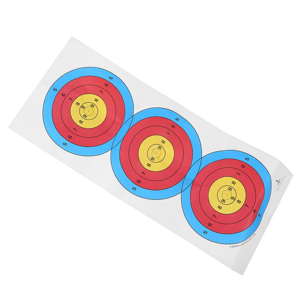 Janzoom 50-Pack Shooting Paper Targets for Archery & Firearm Practice - Durable Paper Targets for Daily Training, Outdoor Range & Indoor Shooting Accessories