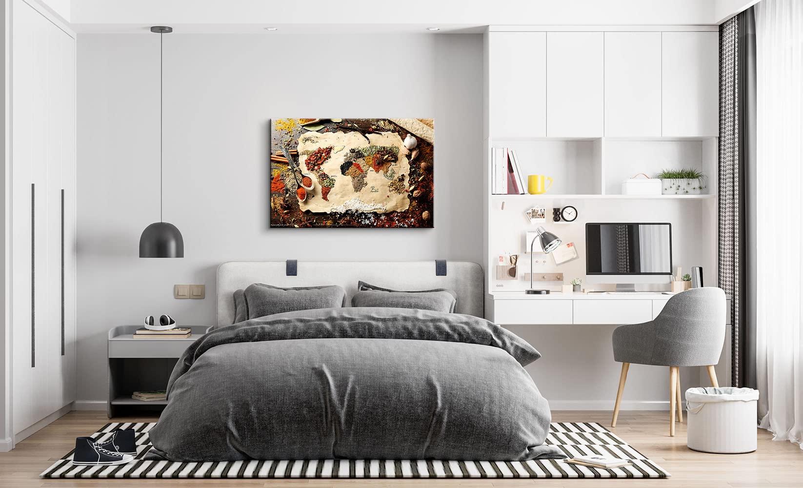 Kitchen Wall Art Decor - 16x24 Canvas Poster for Dining Room & Spice Decor